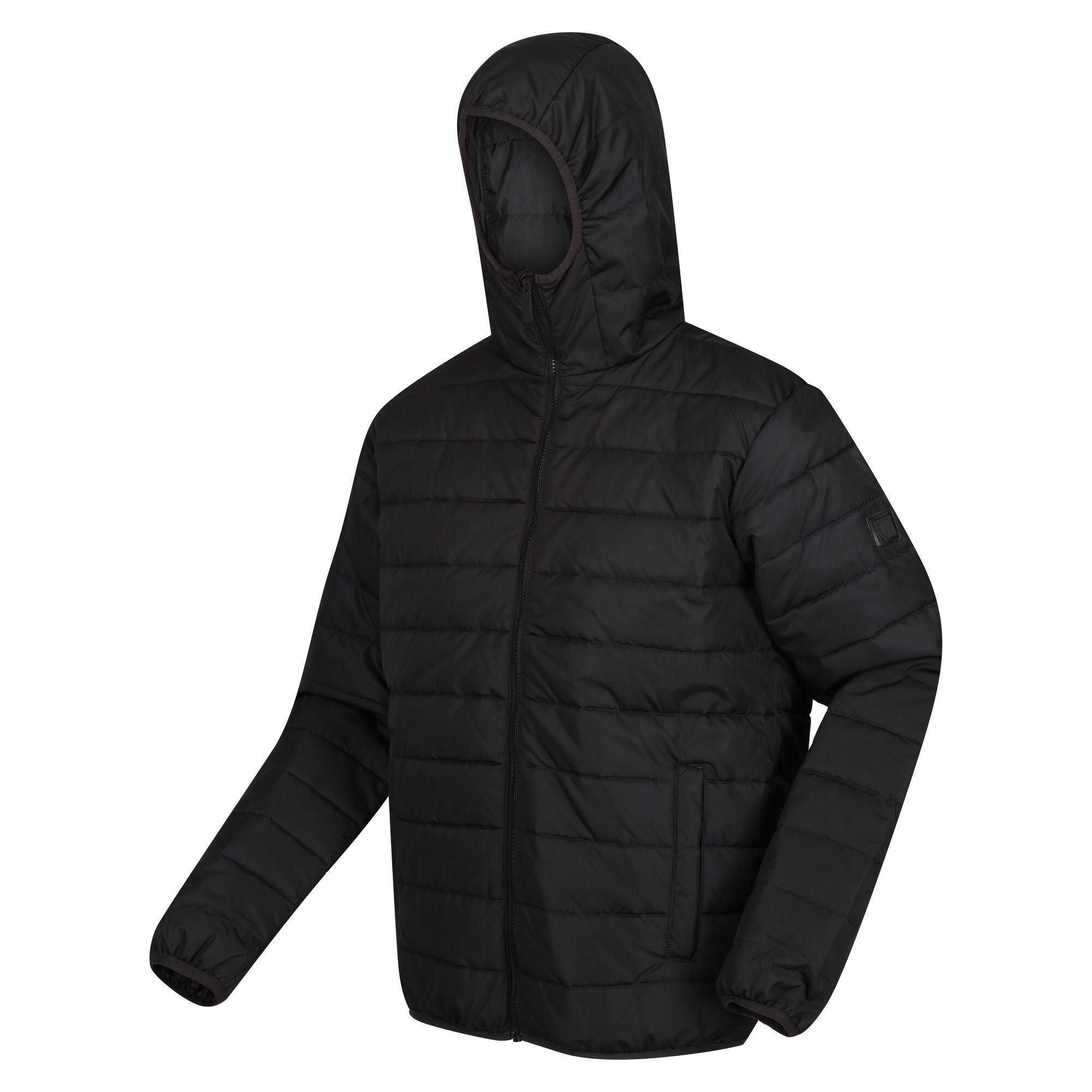 Black - Regatta - Men's Helfa Water-Repellent Insulated Quilted Jacket - 9