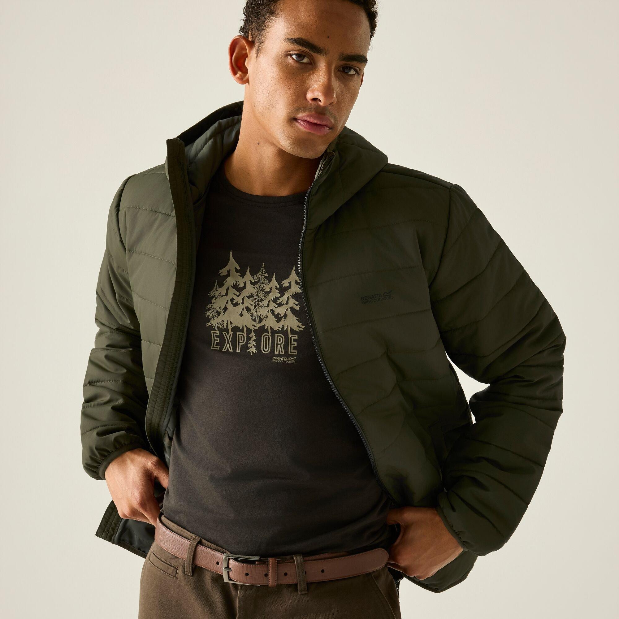 Dark Khaki - Regatta - Mens Helfa Insulated Jacket - 5