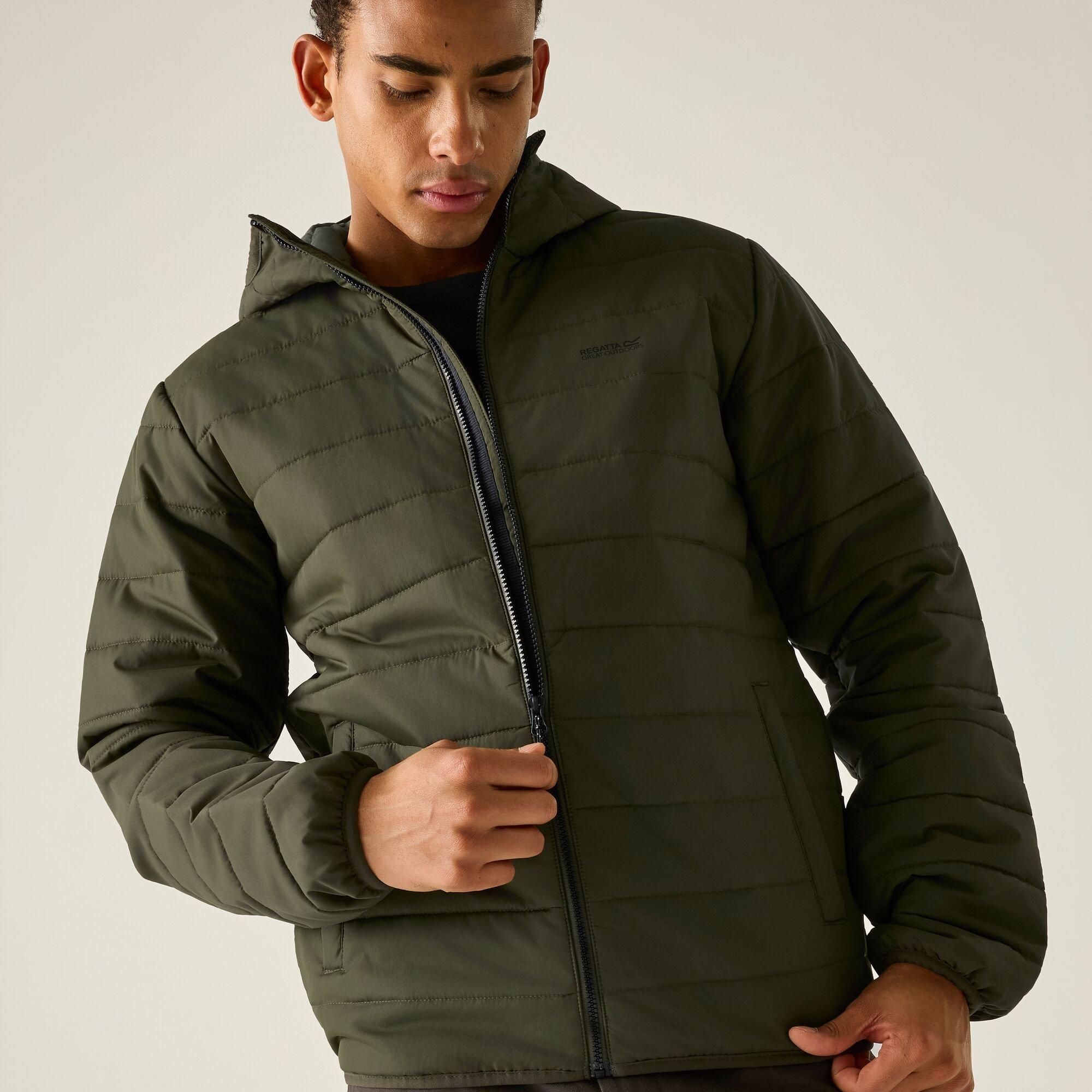 Dark Khaki - Regatta - Mens Helfa Insulated Jacket - 8