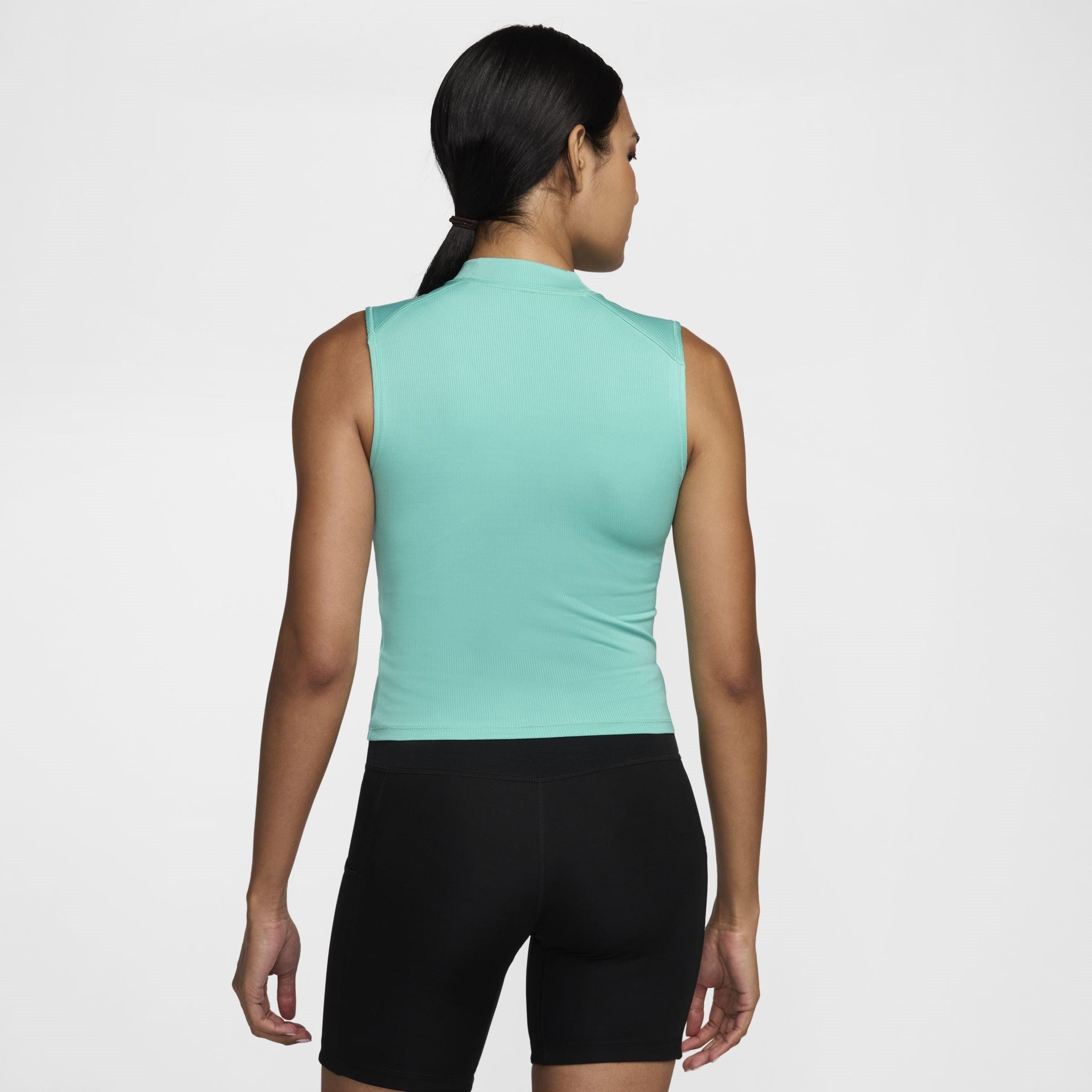 Green Frost/Blu - Nike - Trail Womens Dri FIT Storage Running Tank Top - 2
