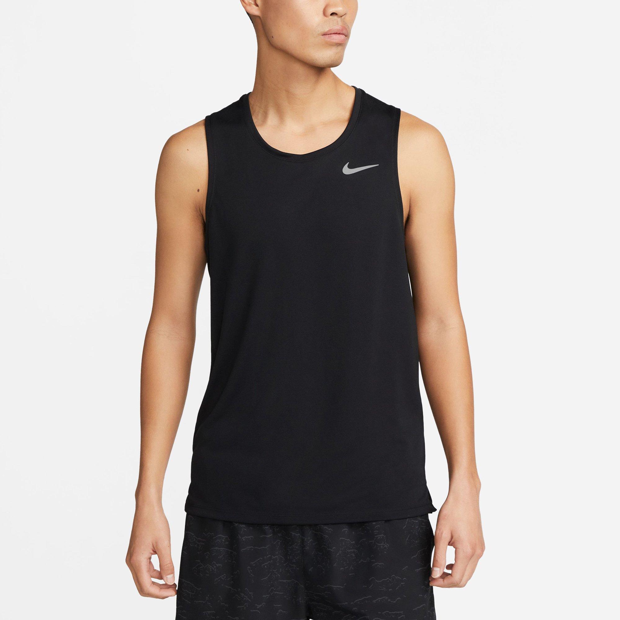 Nike | Dri FIT Miler Mens Running Tank | Performance Vests | Sports ...
