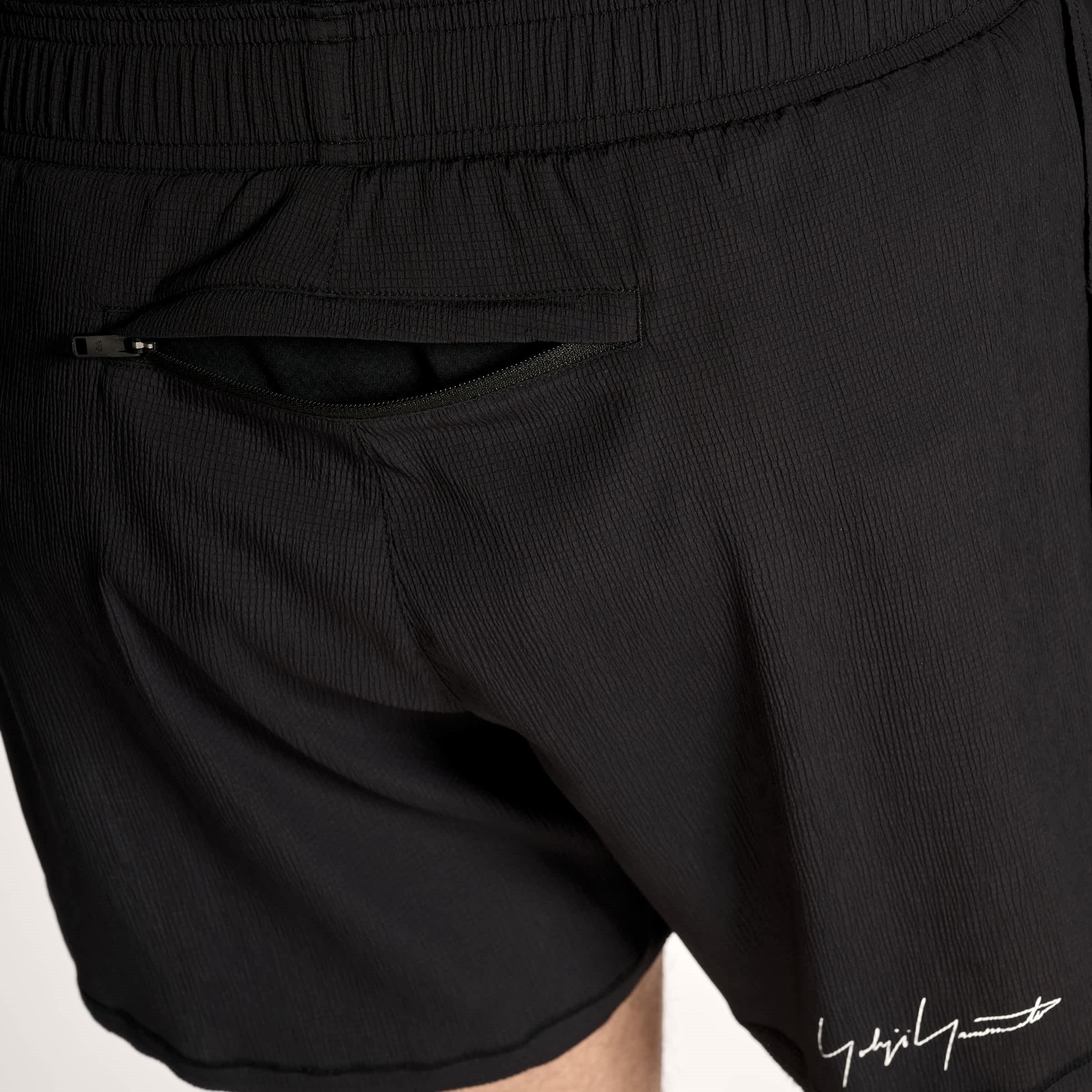 Black - Y3 - Men's Performance Running Shorts - 5