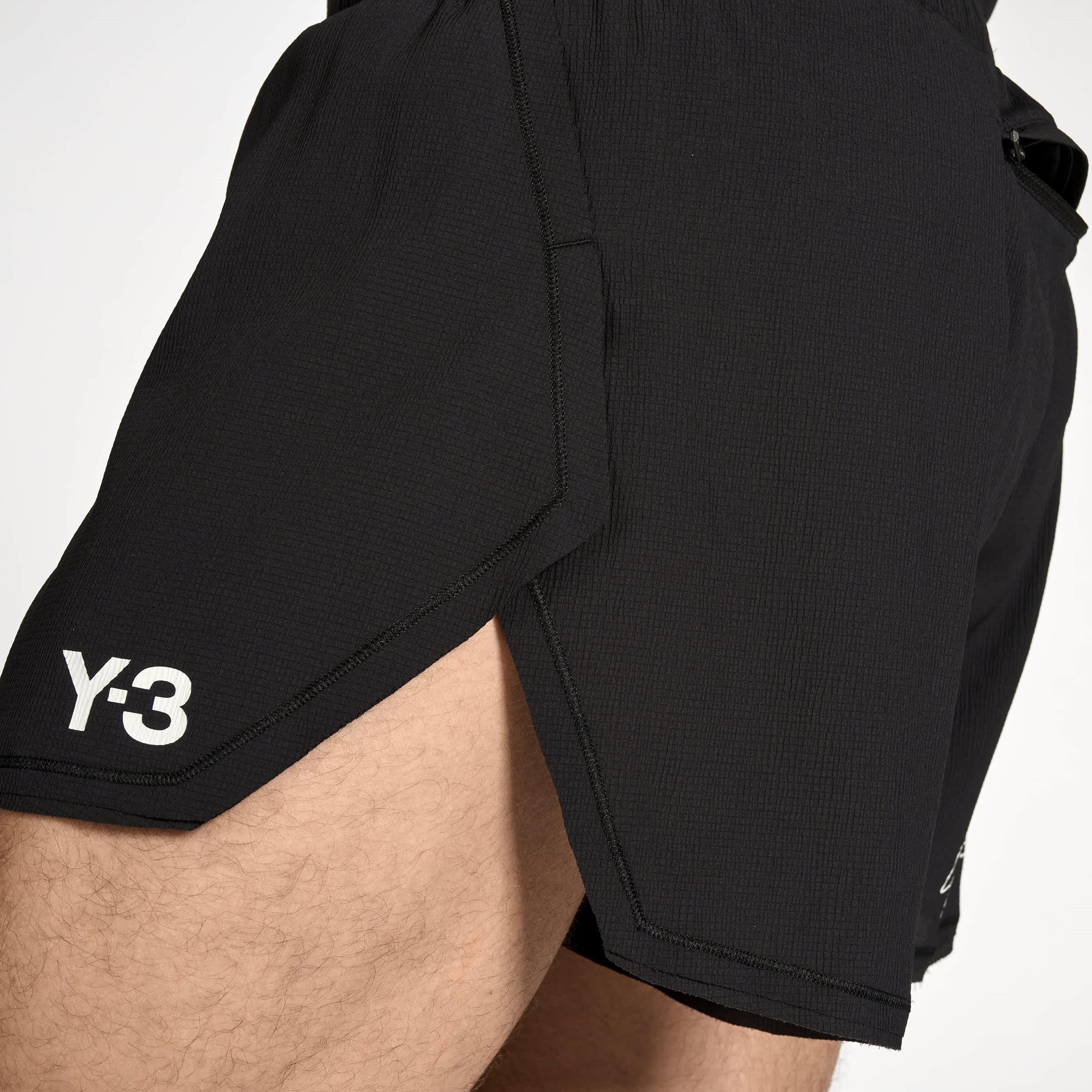 Black - Y3 - Men's Performance Running Shorts - 6