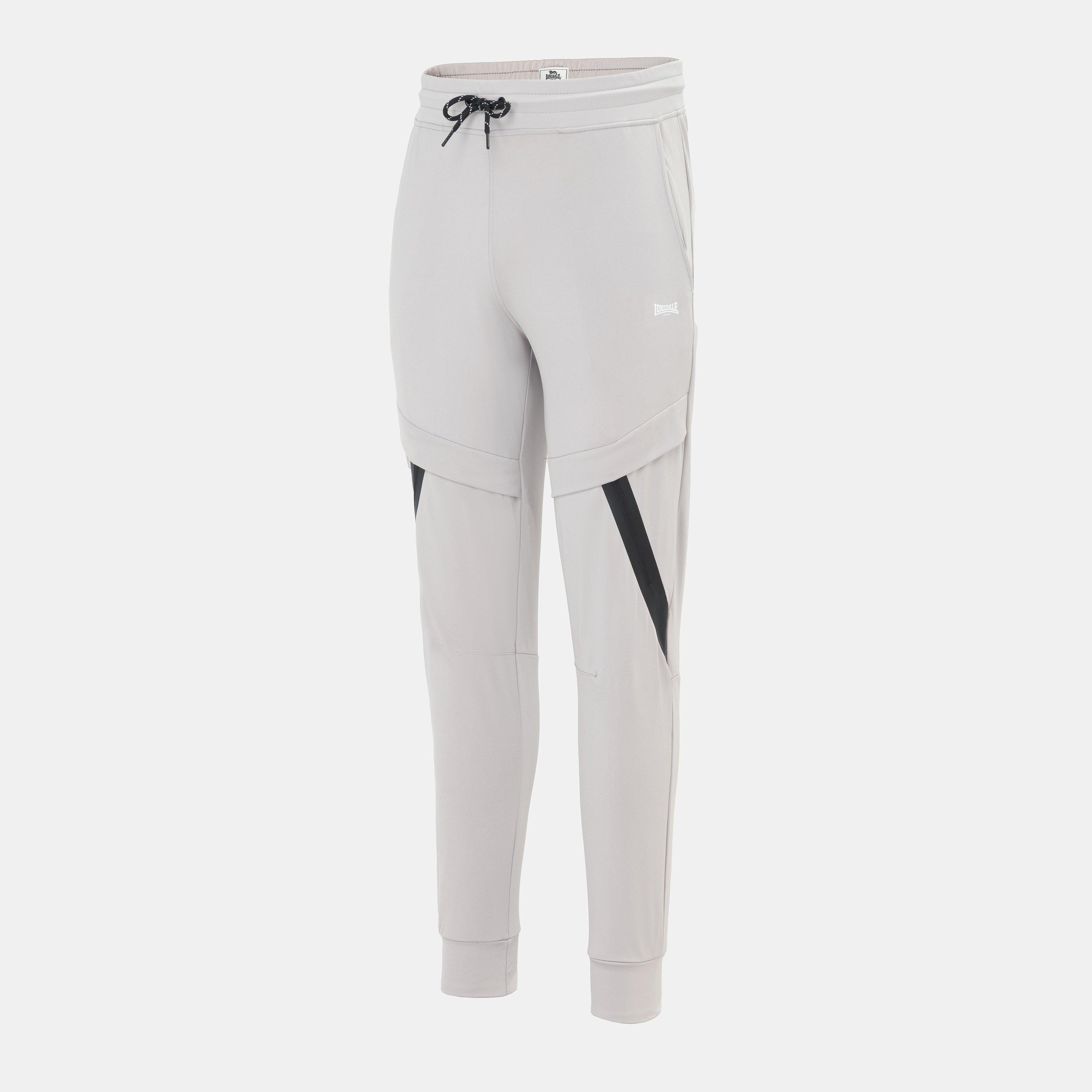 Grey - Lonsdale - Mens Running Pants - 3