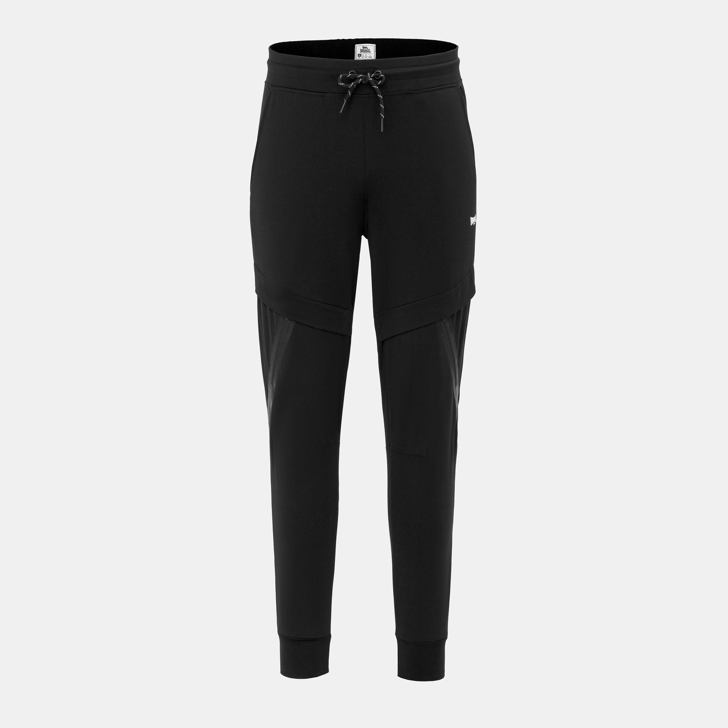 Black - Lonsdale - Mens Running Pants - 1