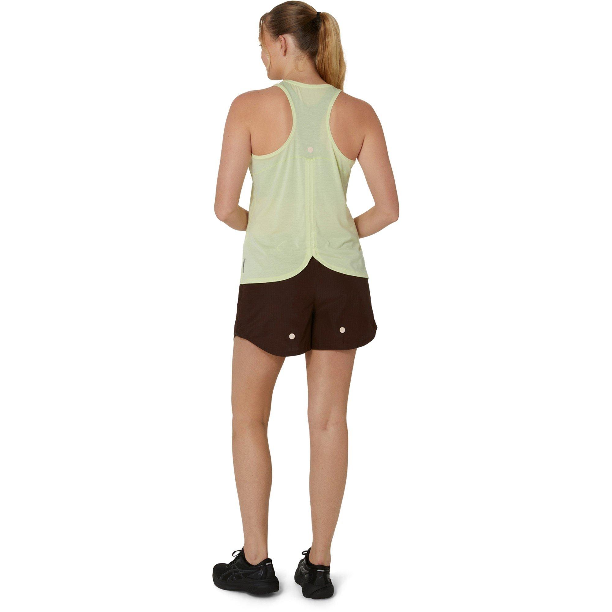 Coffee - Asics - Nagino Run Adjustable 4In Shorts Womens - 3