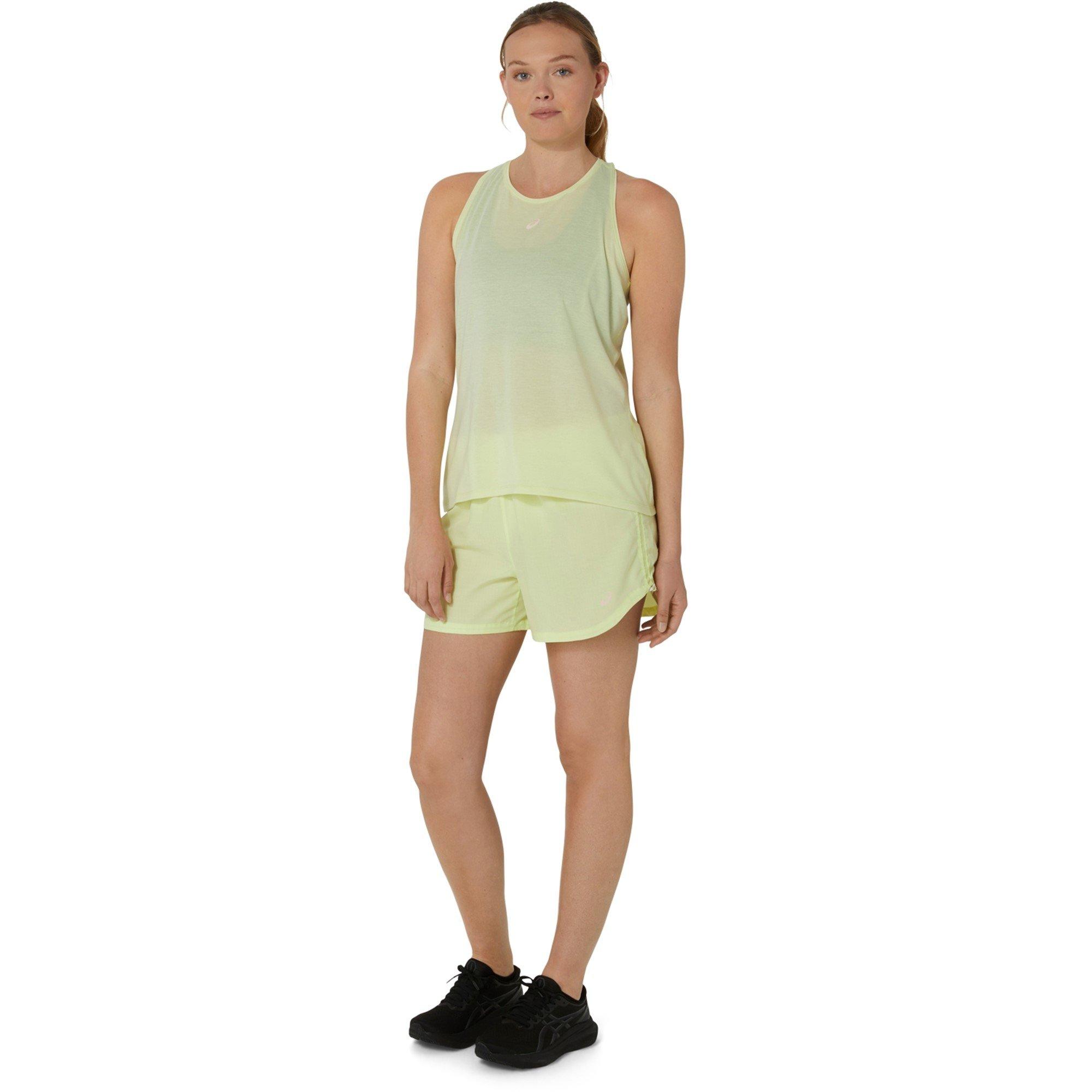 Huddle Yellow - Asics - Nagino Run Adjustable 4In Shorts Womens - 3