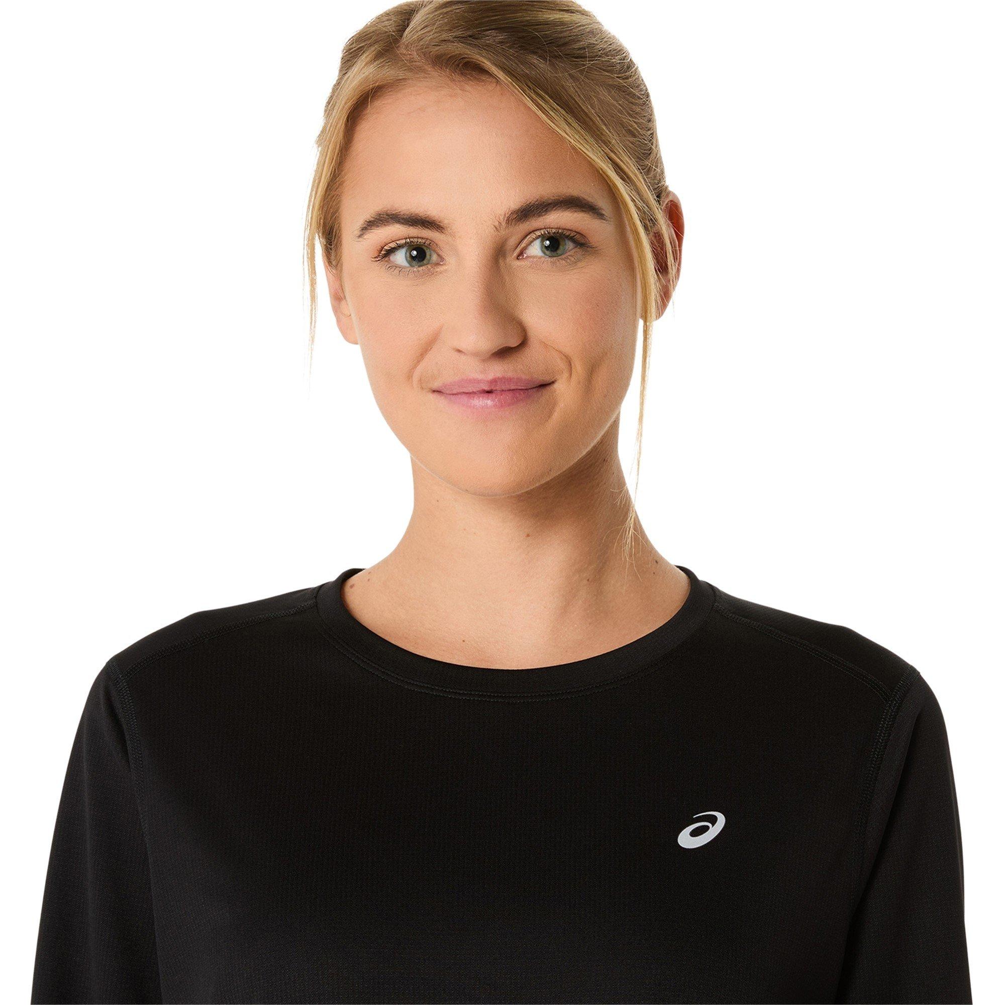 Perf.Black - Asics - Silver Long Sleeve Top Womens - 4