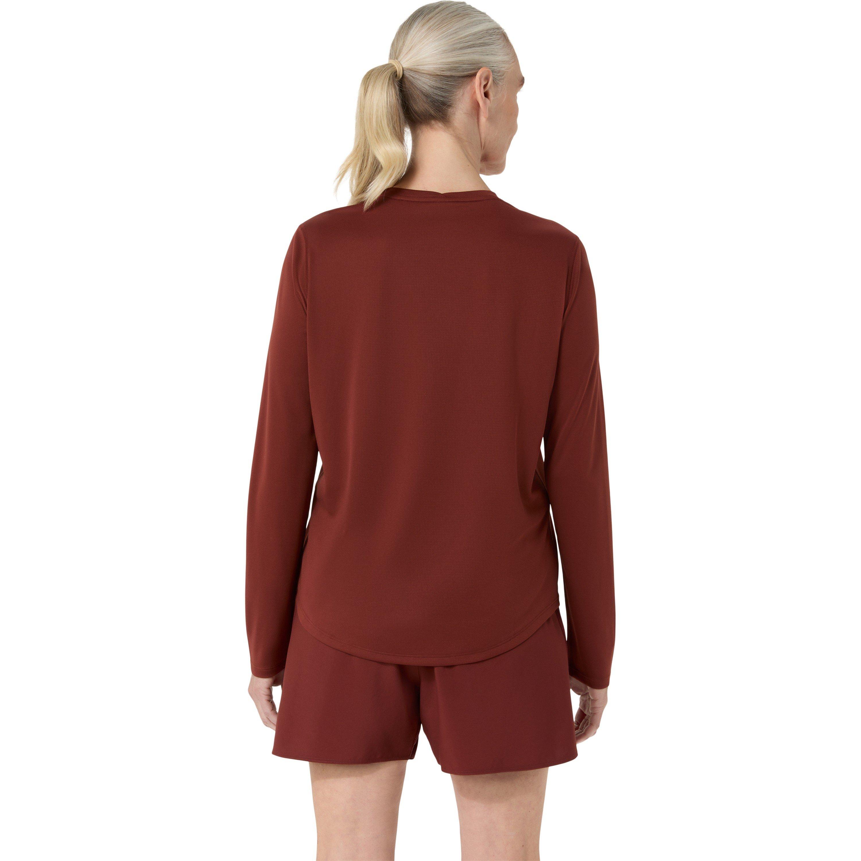 SINGED RED - Asics - Silver Long Sleeve Top Womens - 2