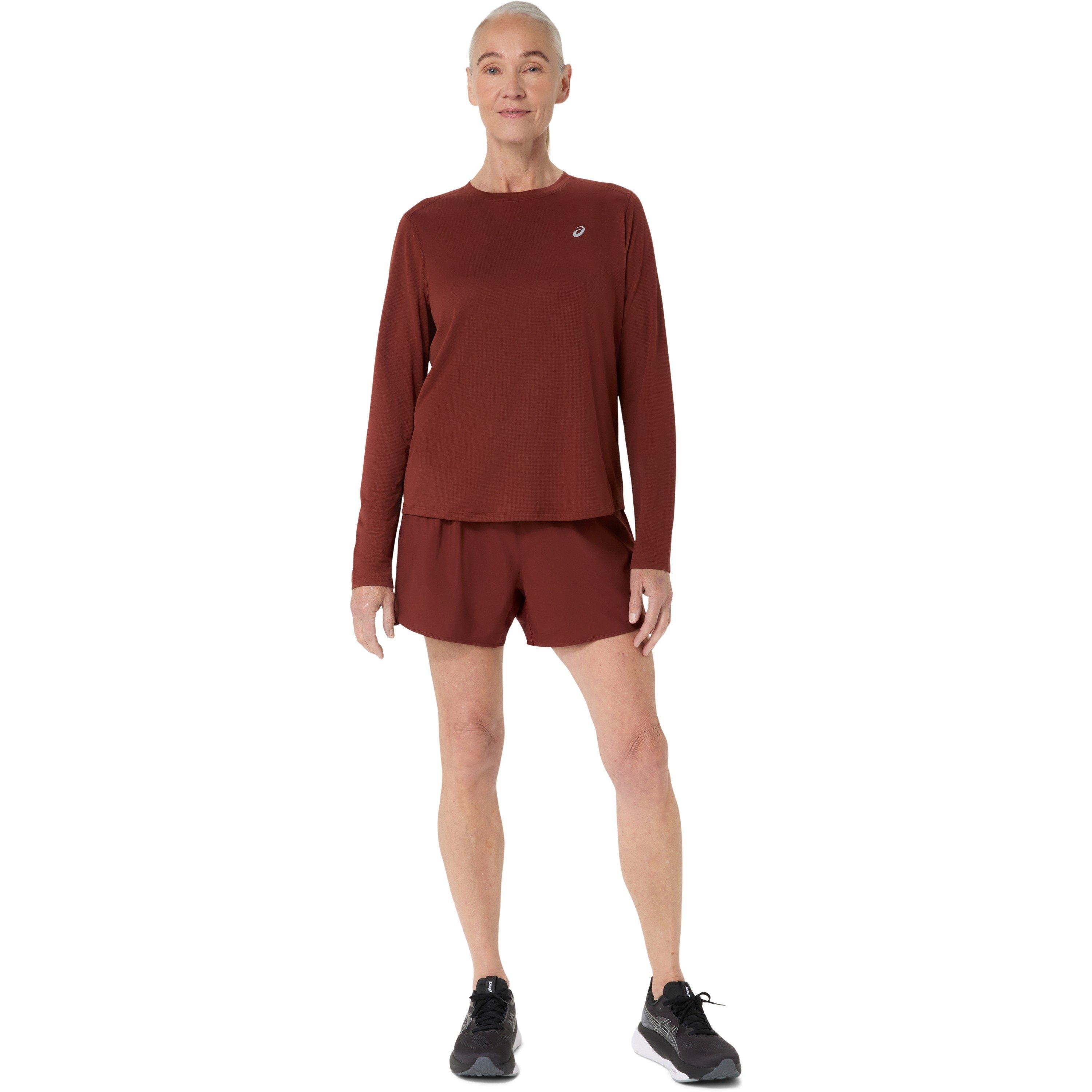 SINGED RED - Asics - Silver Long Sleeve Top Womens - 5