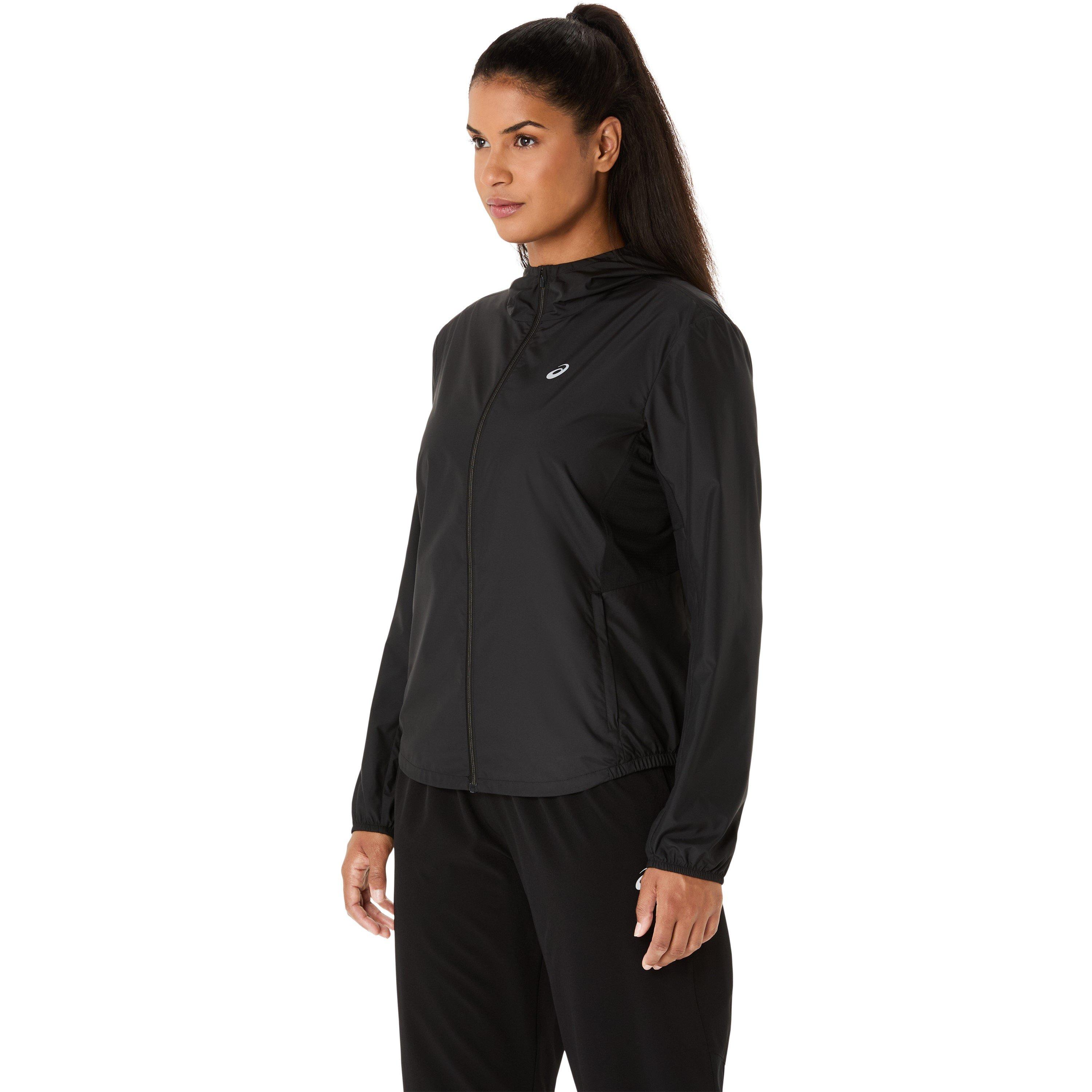 Perf.Black - Asics - Women's Silver Water-Resistant Lightweight Performance Running Jacket - 1