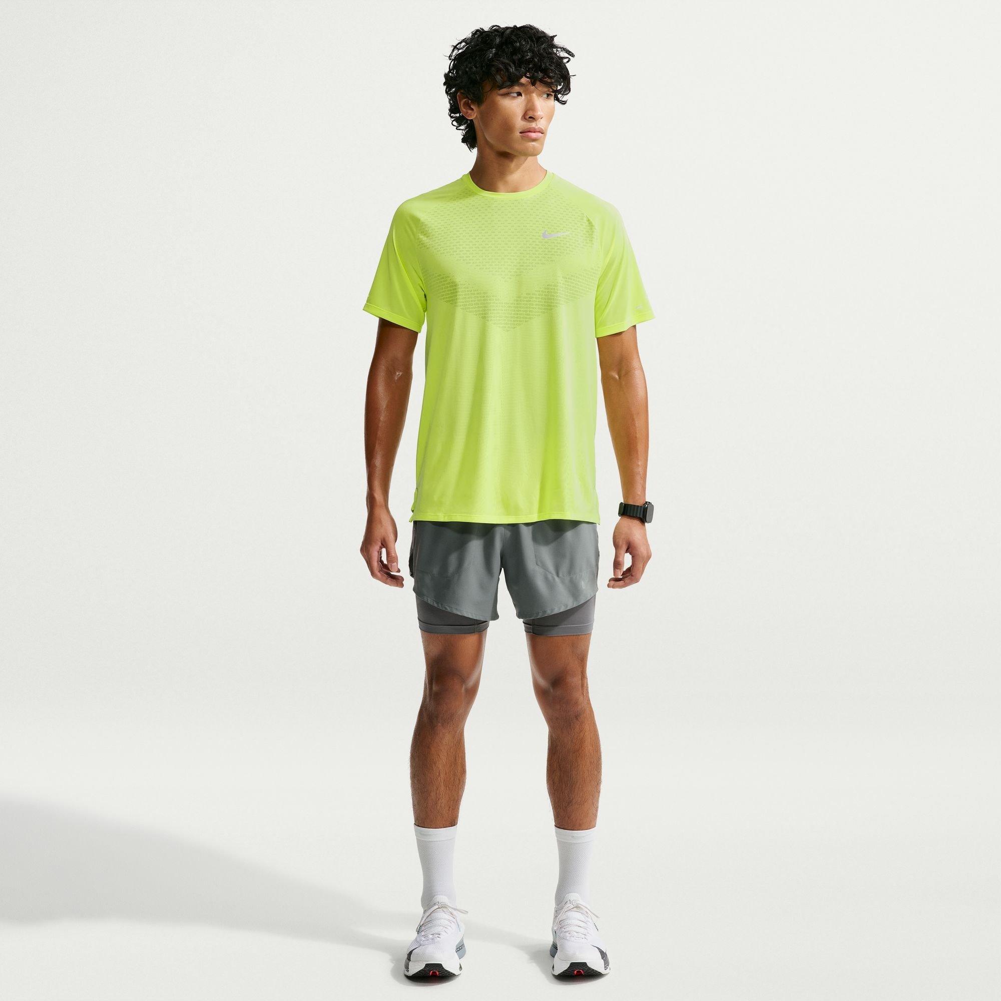 Lemon Twist - Nike - Men's Stride Short Sleeve Running T-Shirt - 5
