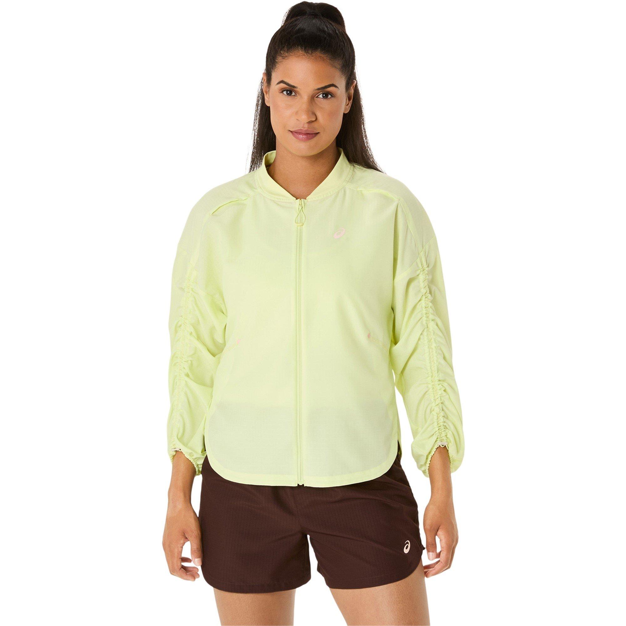 Huddle Yellow - Asics - Women's Nagino Run Adjustable Water-Resistant Performance Running Jacket - 12