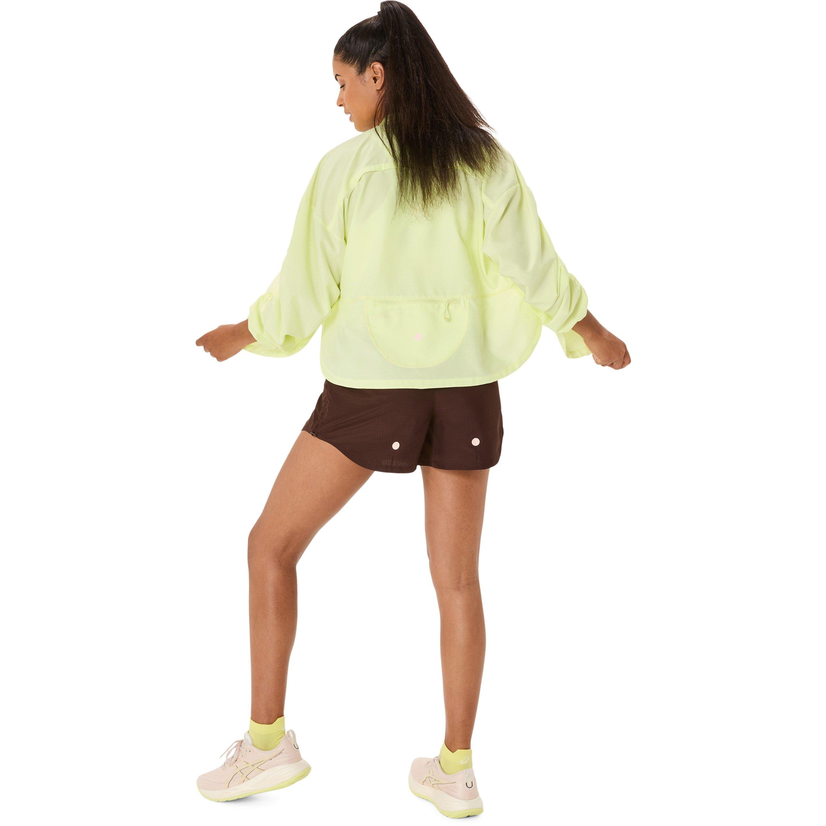 Huddle Yellow - Asics - Women's Nagino Run Adjustable Water-Resistant Performance Running Jacket - 4