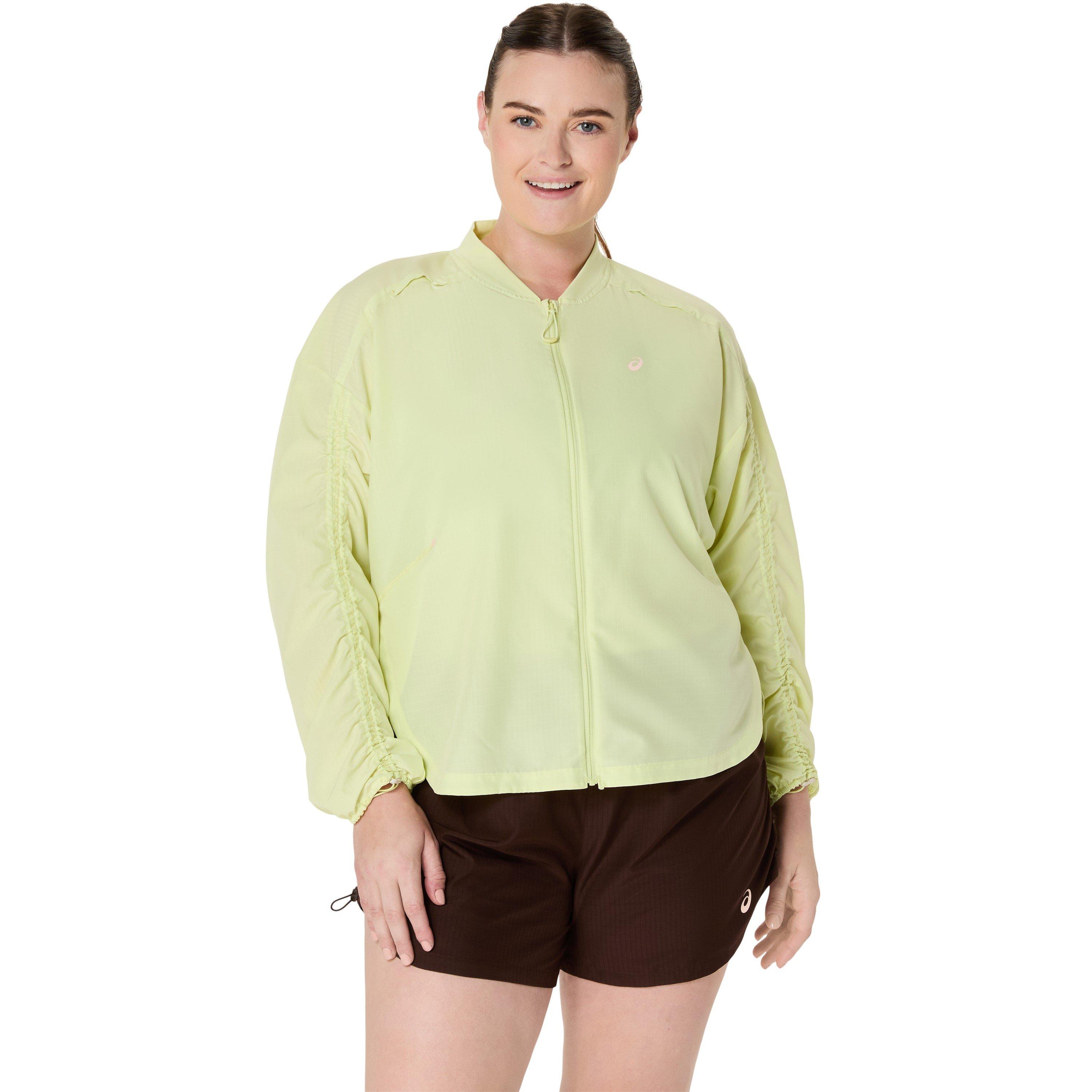 Huddle Yellow - Asics - Women's Nagino Run Adjustable Water-Resistant Performance Running Jacket - 10