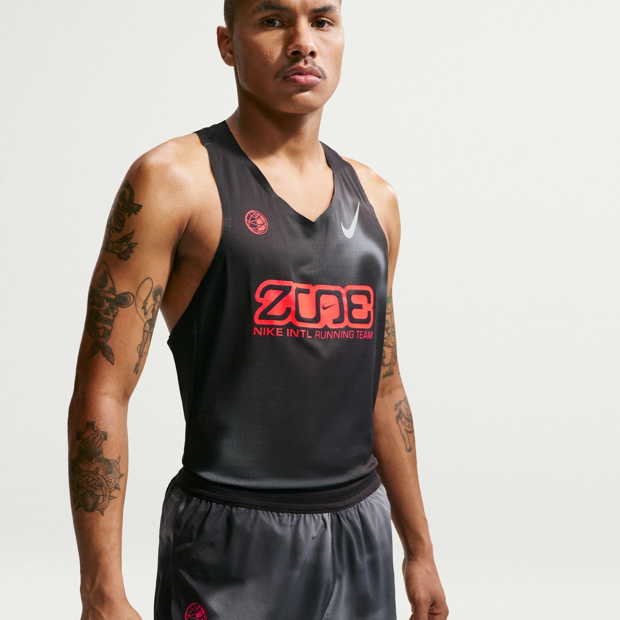 Black/Crimson - Nike - Men's Dri-FIT Running Shorts - 1