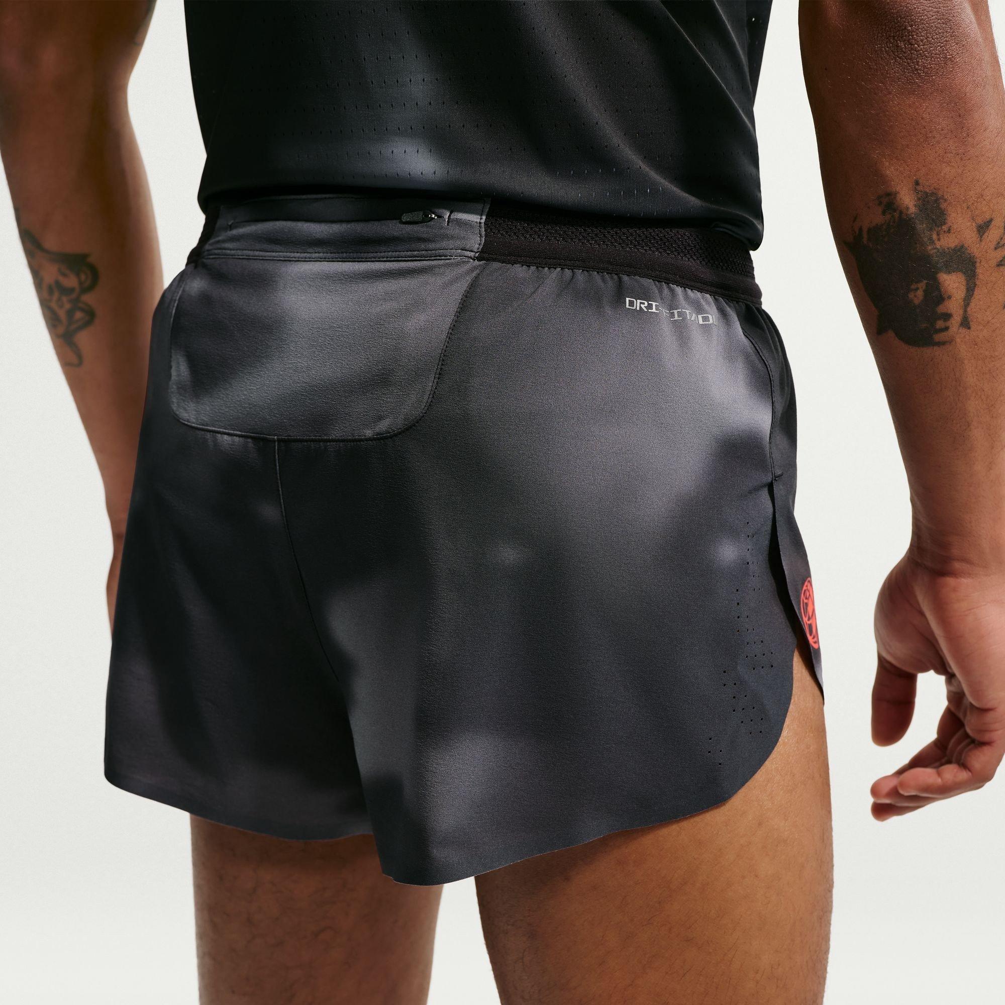Black/Crimson - Nike - Men's Dri-FIT Running Shorts - 2