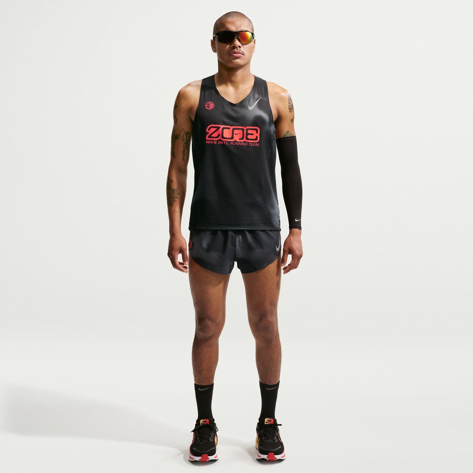 Black/Crimson - Nike - Men's Dri-FIT Running Shorts - 4