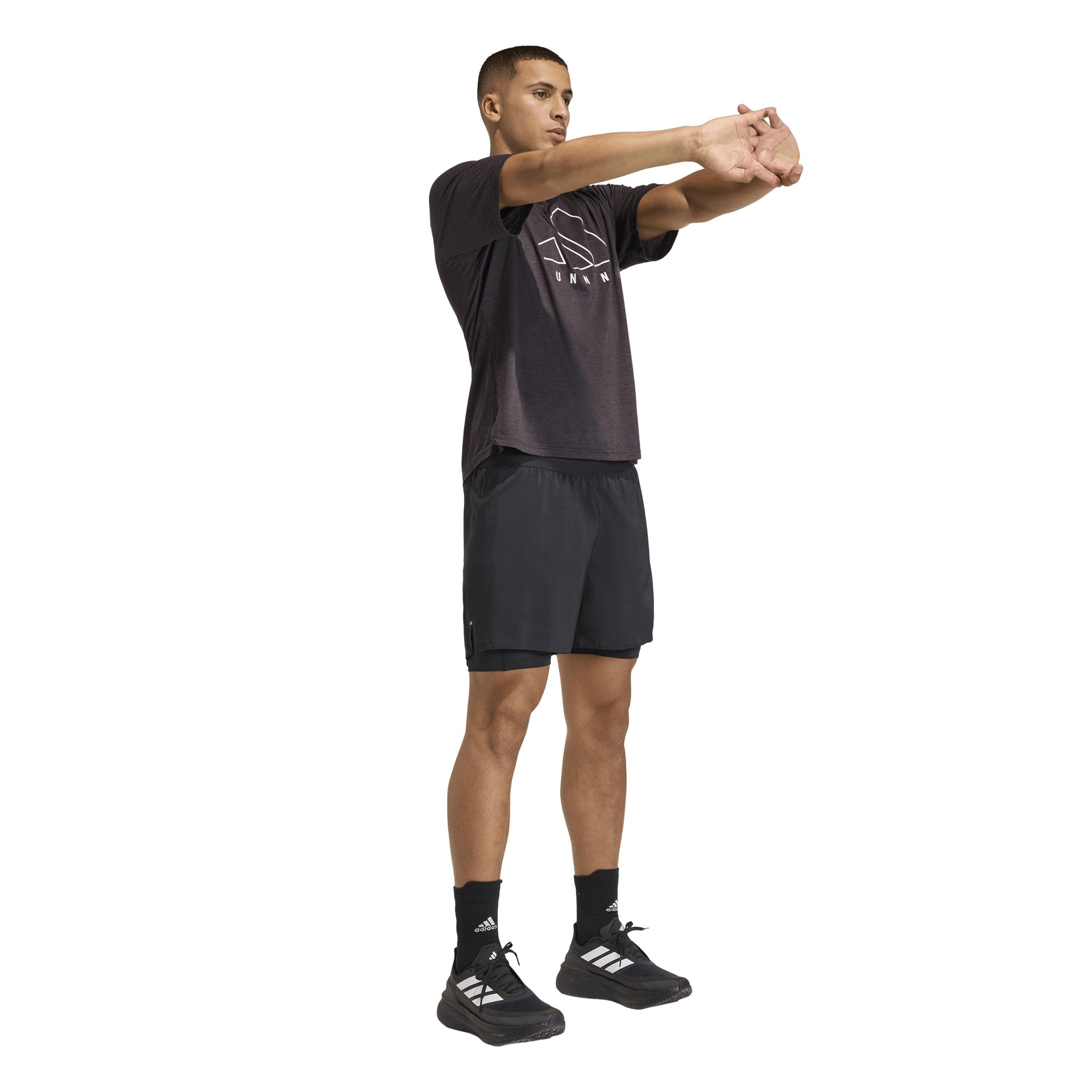 Black - adidas - Men's Performance Running Shorts - 6