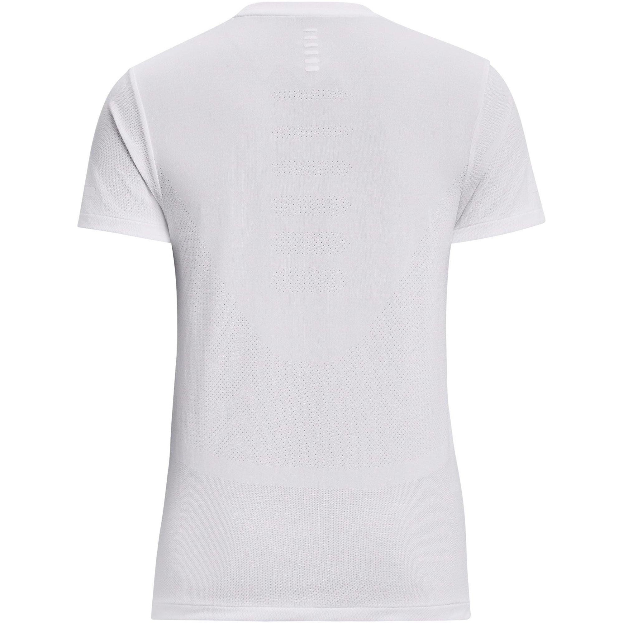White - Under Armour - Women's Seamless Stride Short-Sleeve Performance Running Top - 2