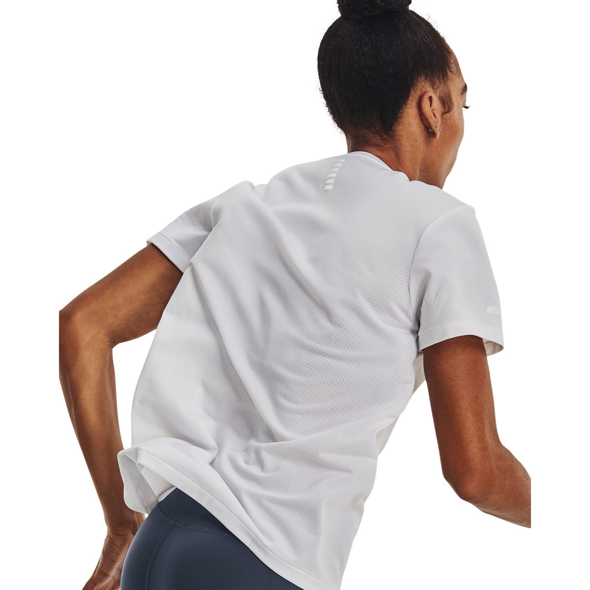 White - Under Armour - Women's Seamless Stride Short-Sleeve Performance Running Top - 6