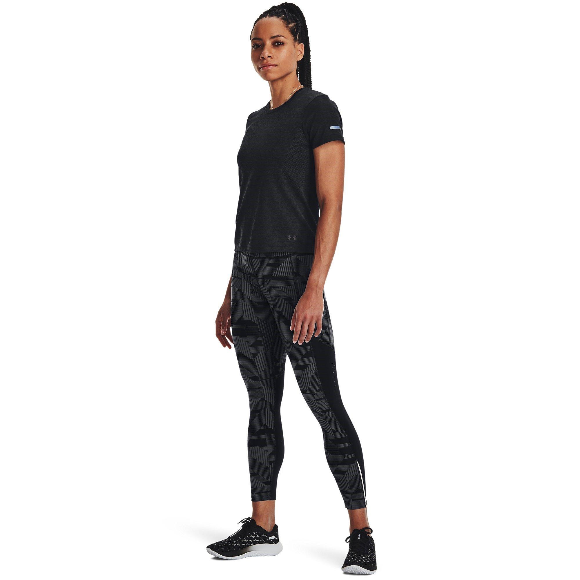 Crna - Under Armour - Seamless Stride Short-Sleeve Performance Running Top - 6