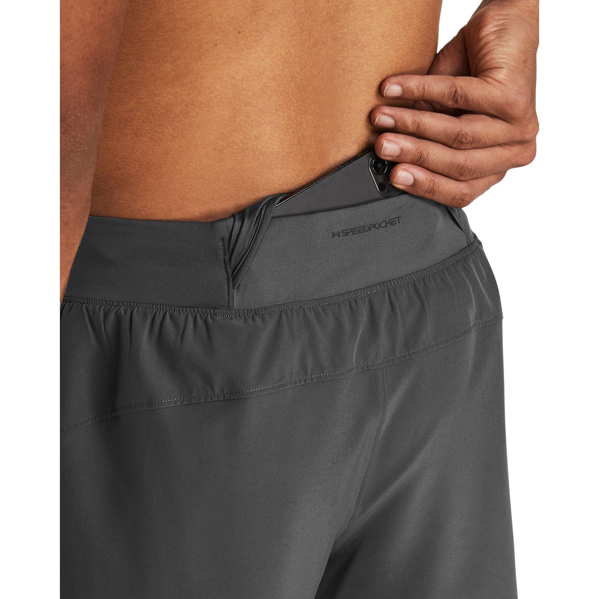Grey - Under Armour - Men's Launch Elite Performance Running Shorts - 7