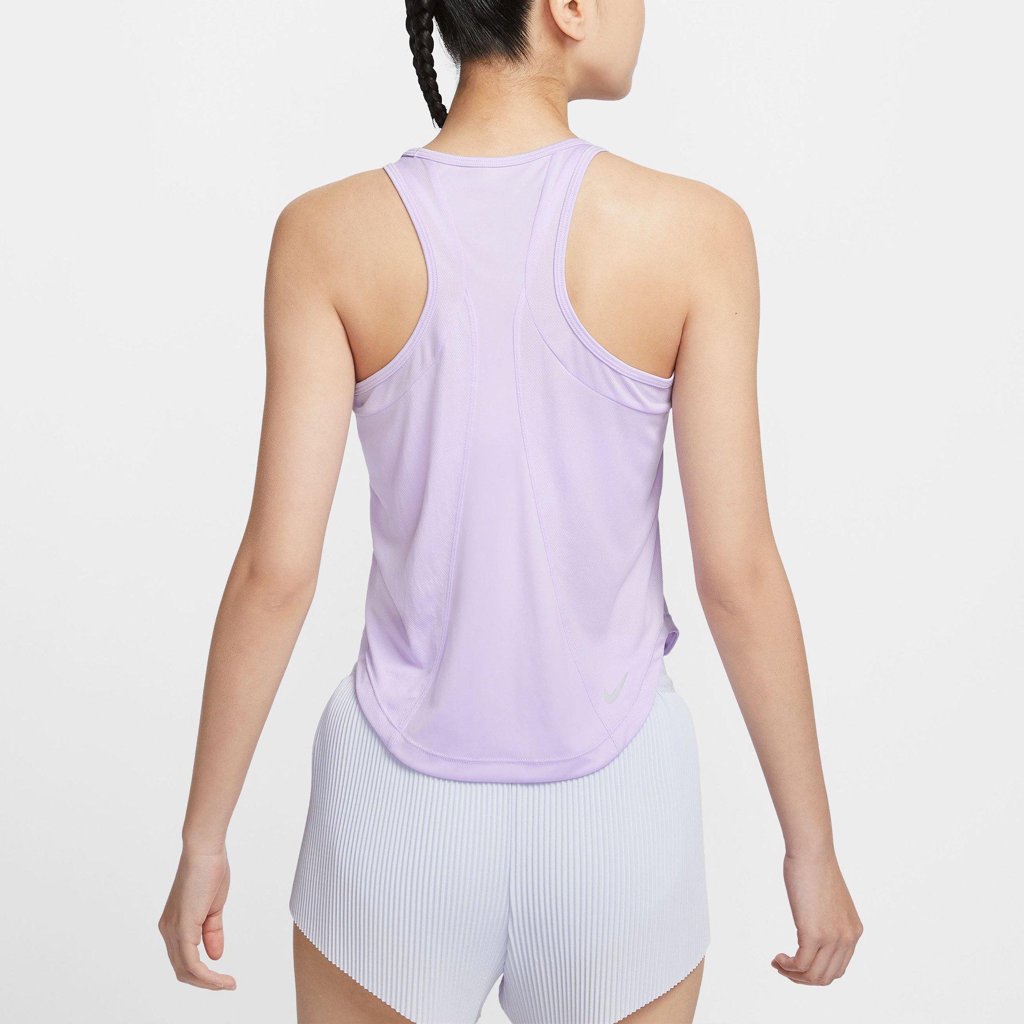 Lilac/Ref.Silv - Nike - Dri FIT Fast Womens Running Tank Top - 2