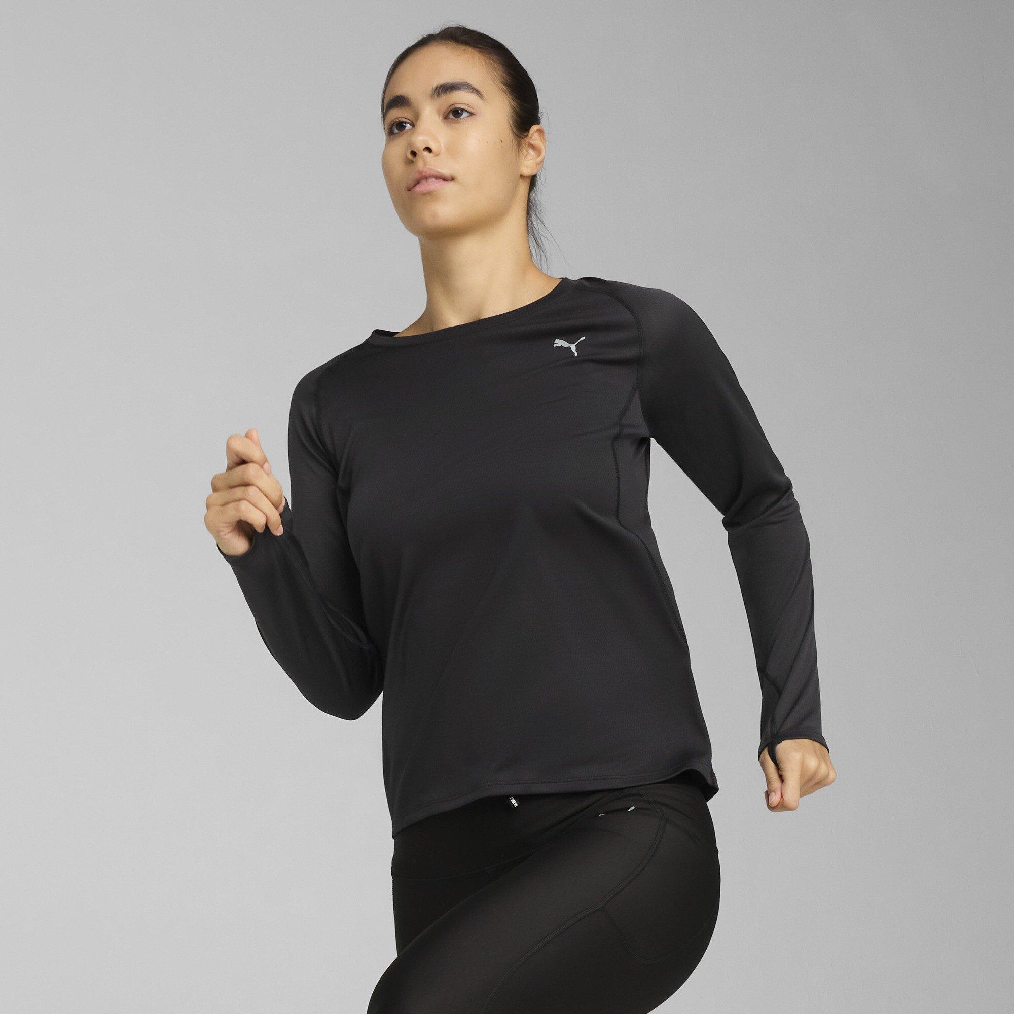 Puma Black - Puma - Women's Velocity Long-Sleeve Slim-Fit T-Shirt - 3