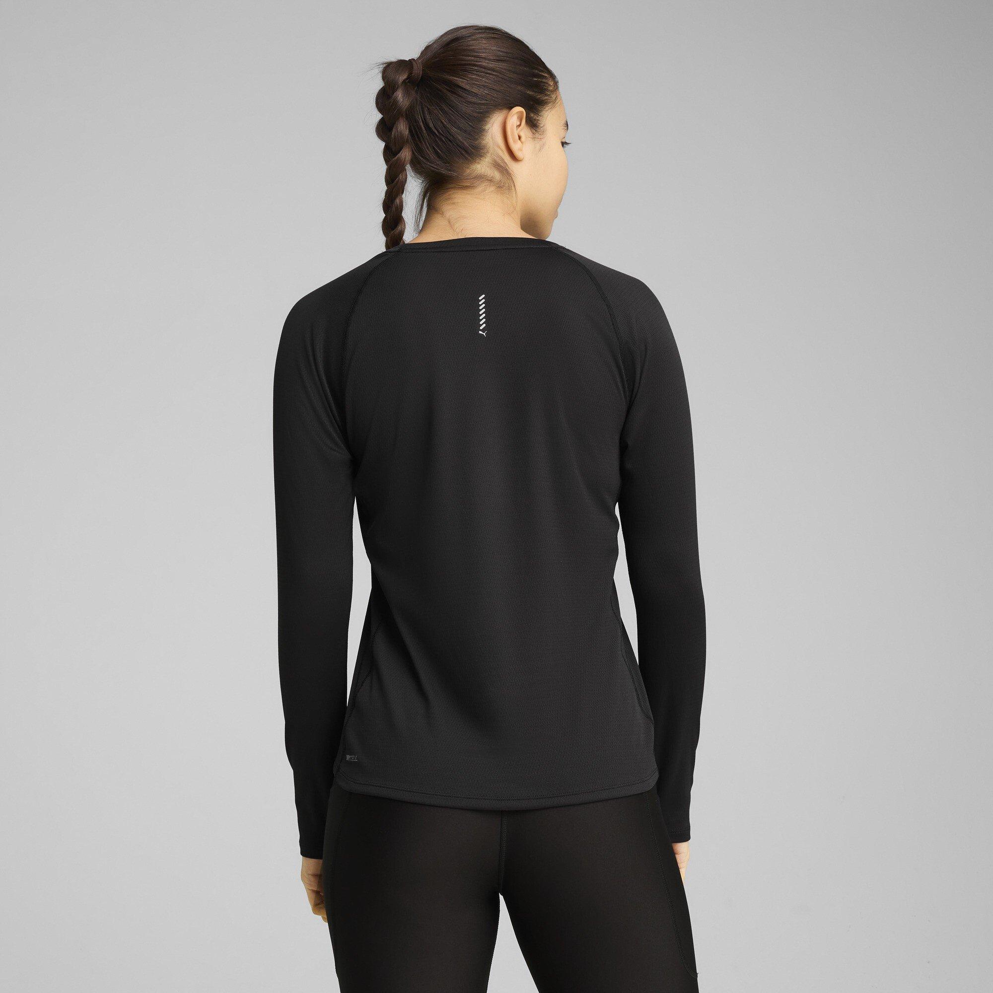 Puma Black - Puma - Women's Velocity Long-Sleeve Slim-Fit T-Shirt - 4