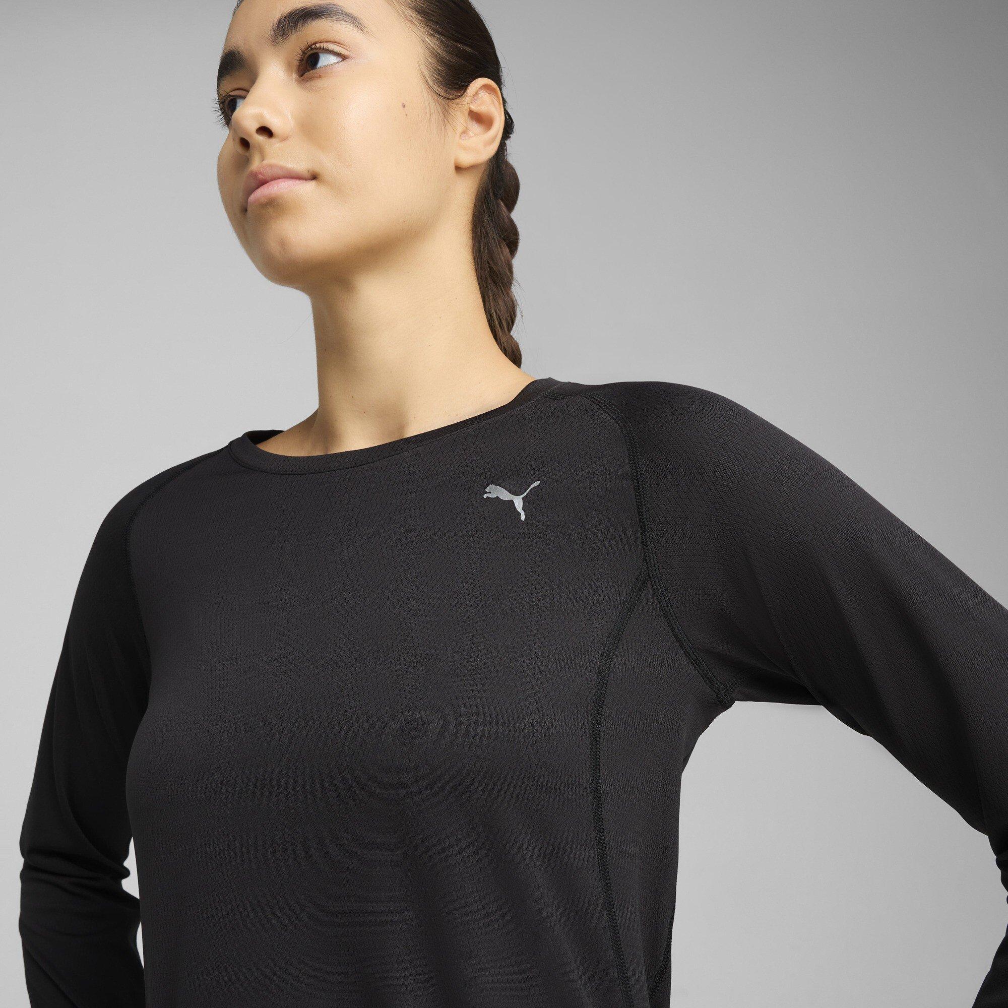 Puma Black - Puma - Women's Velocity Long-Sleeve Slim-Fit T-Shirt - 6