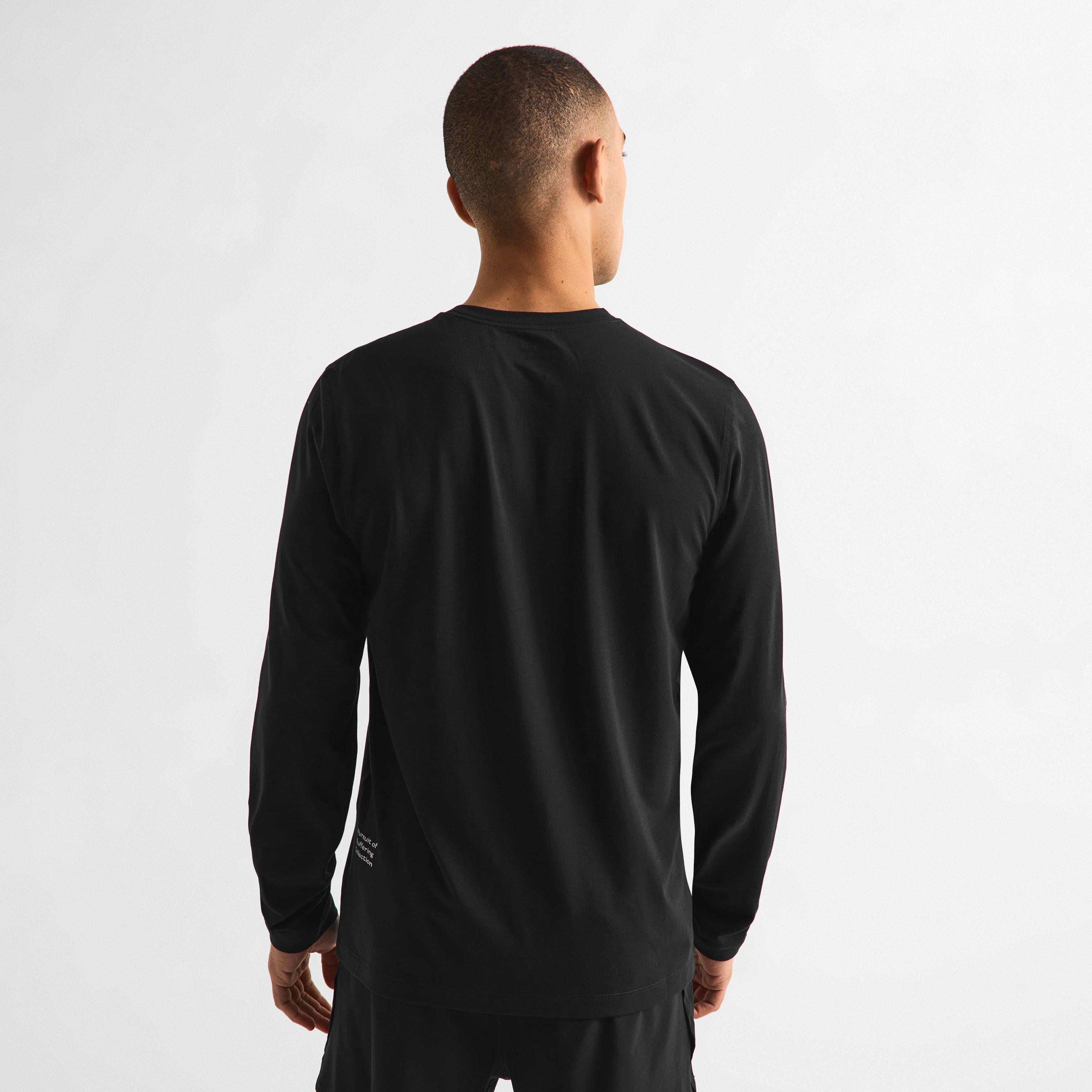 Black - Acid Running - Long Sleeve Logo Tee - 4