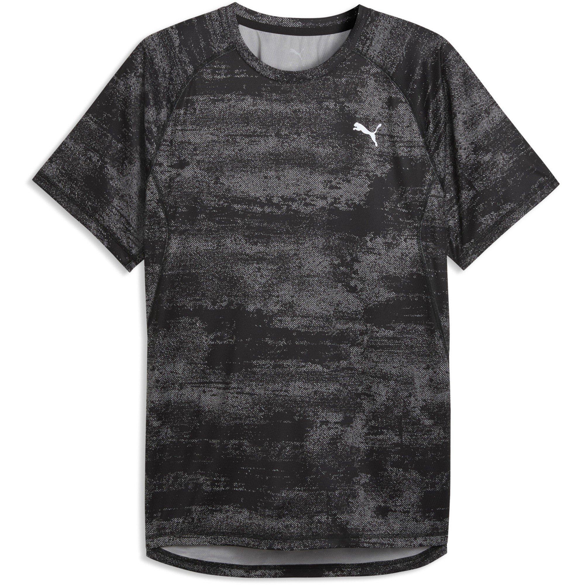 Puma Black - Puma - Men's Velocity All-Over Print Short-Sleeve T-Shirt - 1