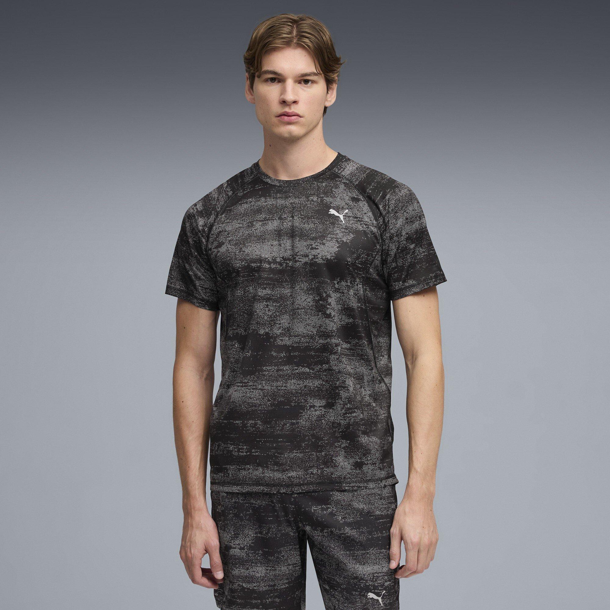 Puma Black - Puma - Men's Velocity All-Over Print Short-Sleeve T-Shirt - 3