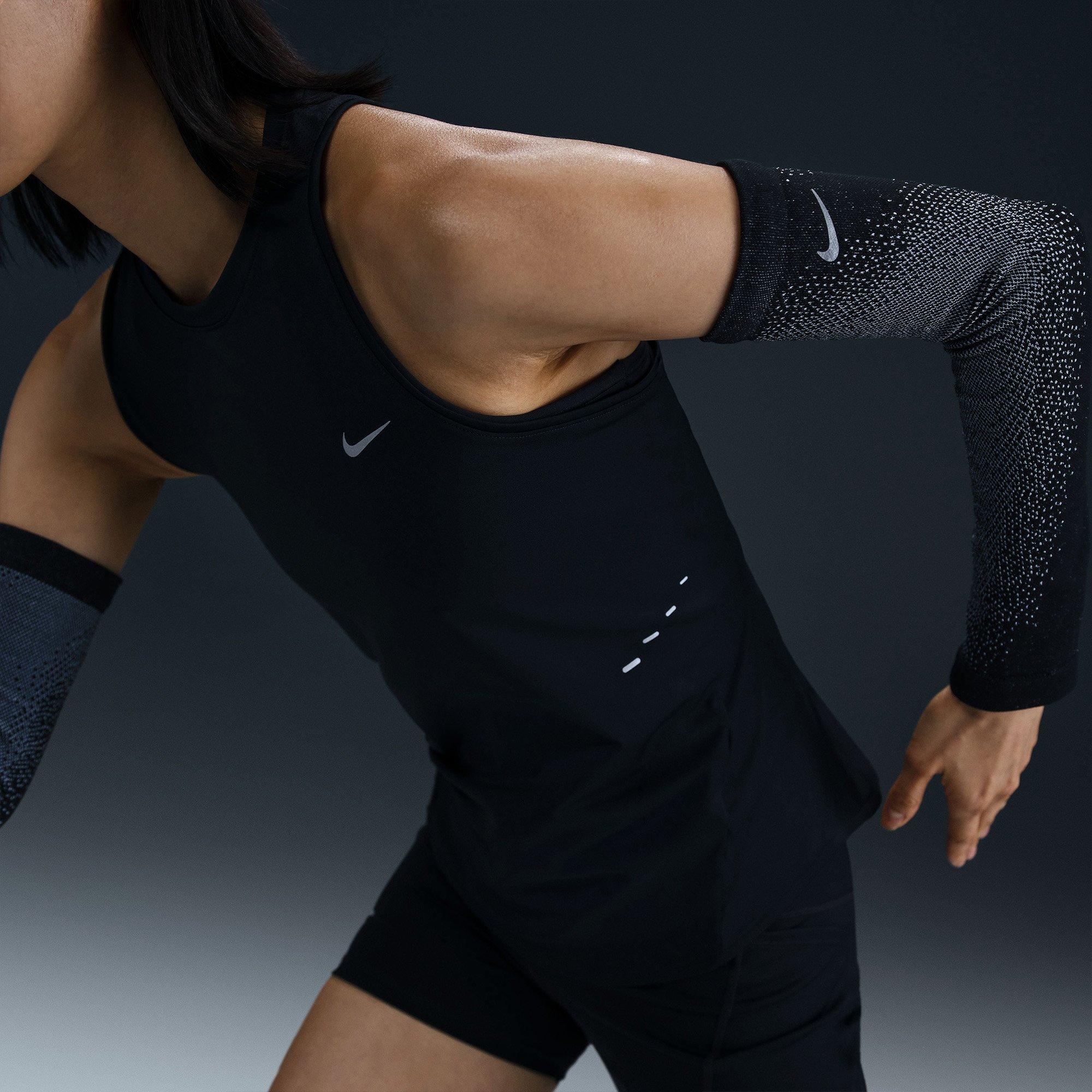 Black/R.Silver - Nike - Swift Womens Dri-FIT Running Tank Top - 3