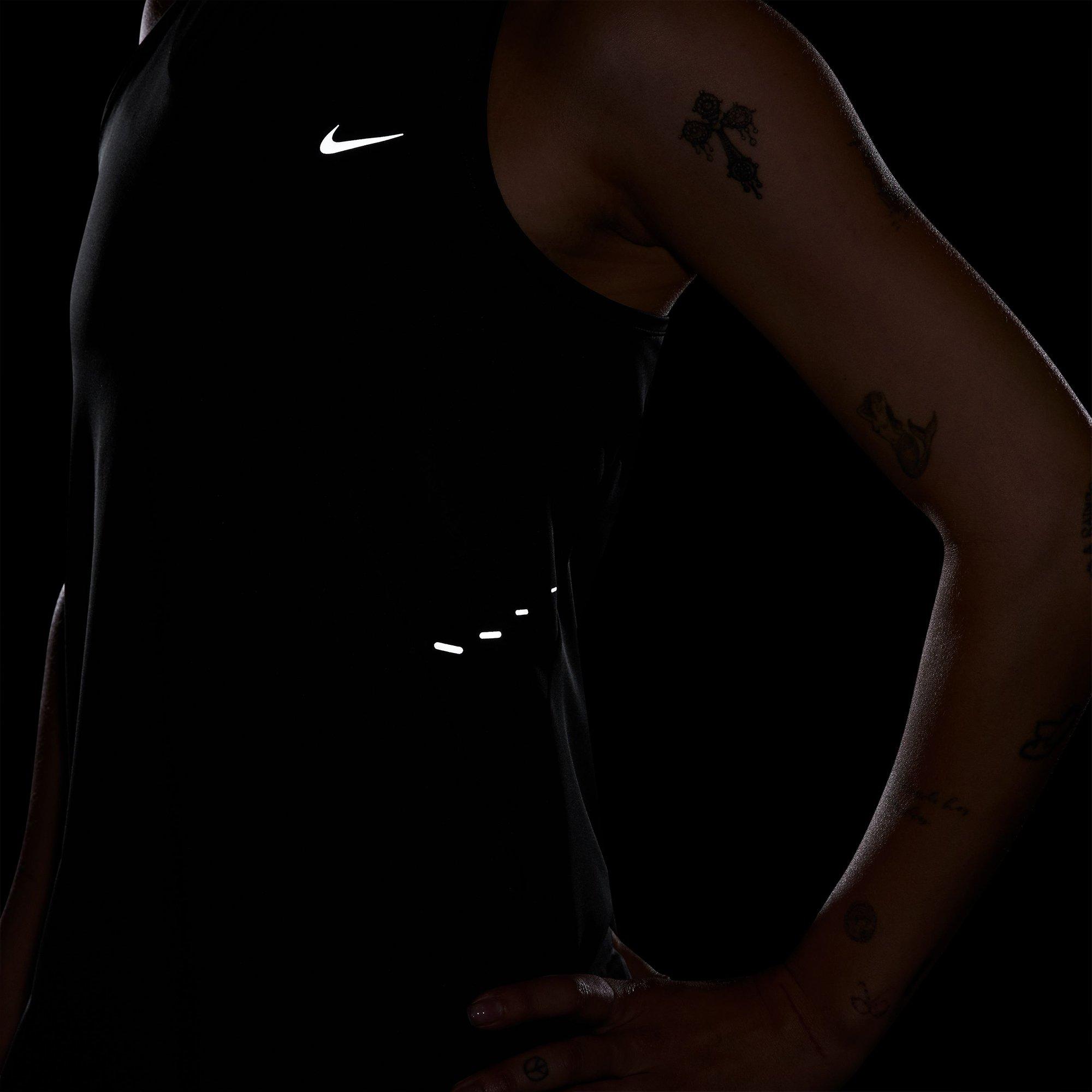 Black/R.Silver - Nike - Swift Womens Dri-FIT Running Tank Top - 5