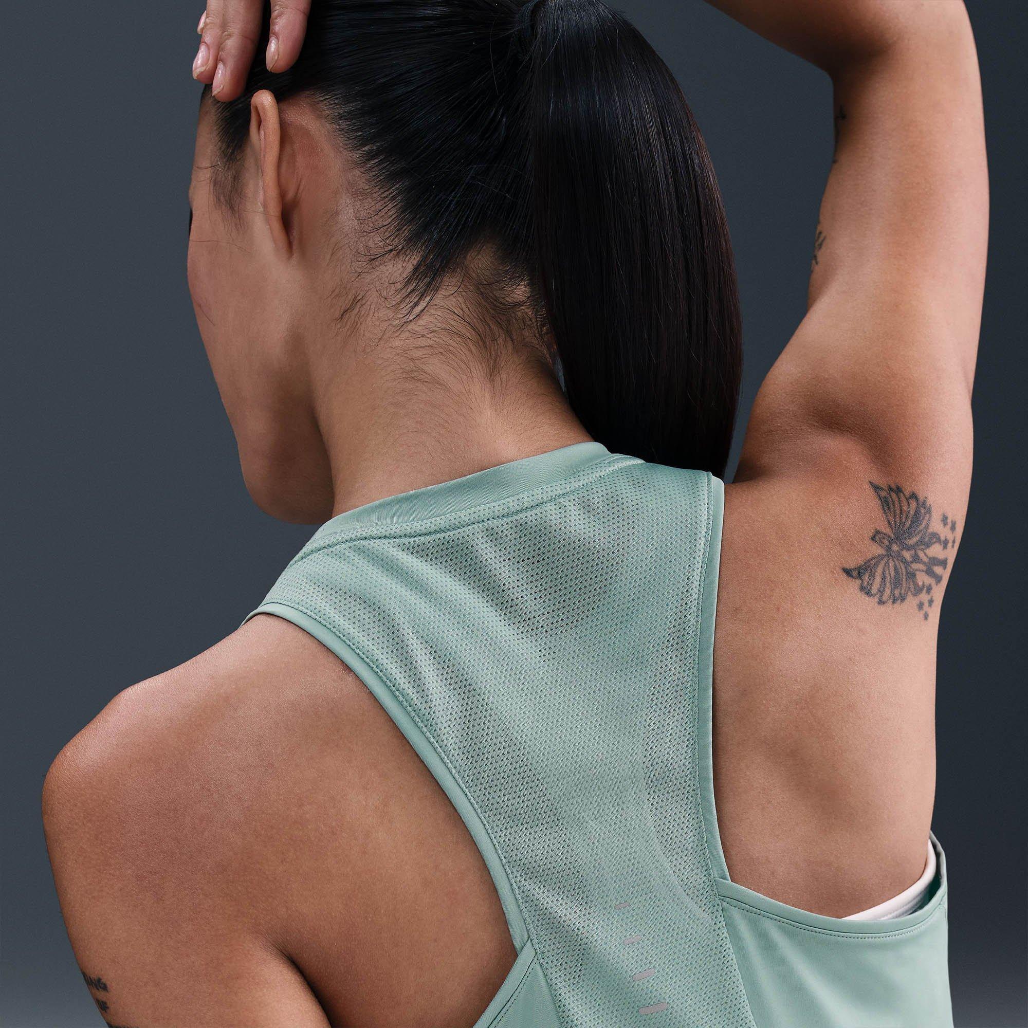 Cannon/R.Silver - Nike - Nike Swift Womens Dri-FIT Running Tank Top - 3