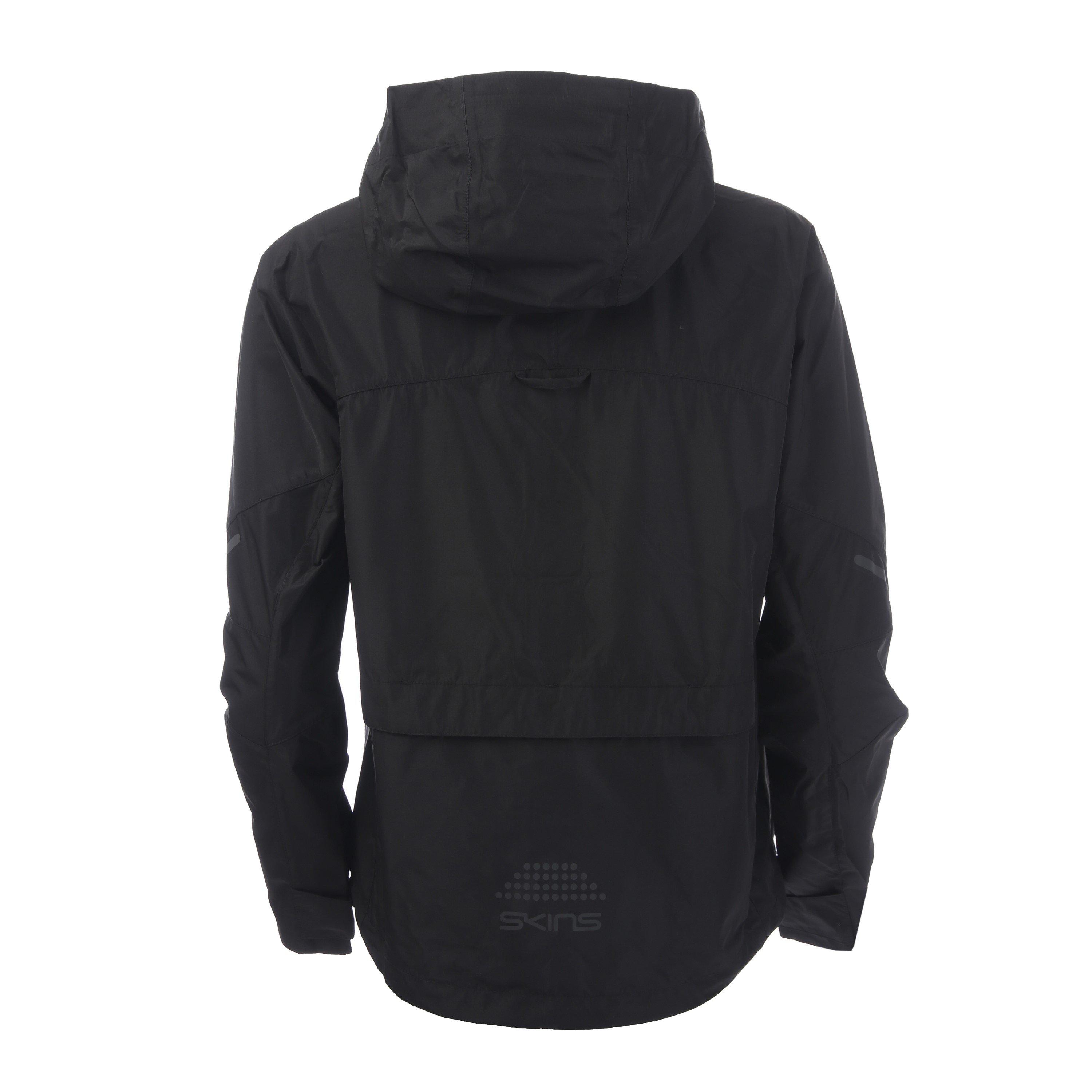 Black - Skins - Lightweight Wind-Resistant Reflective Performance Running Jacket - 2