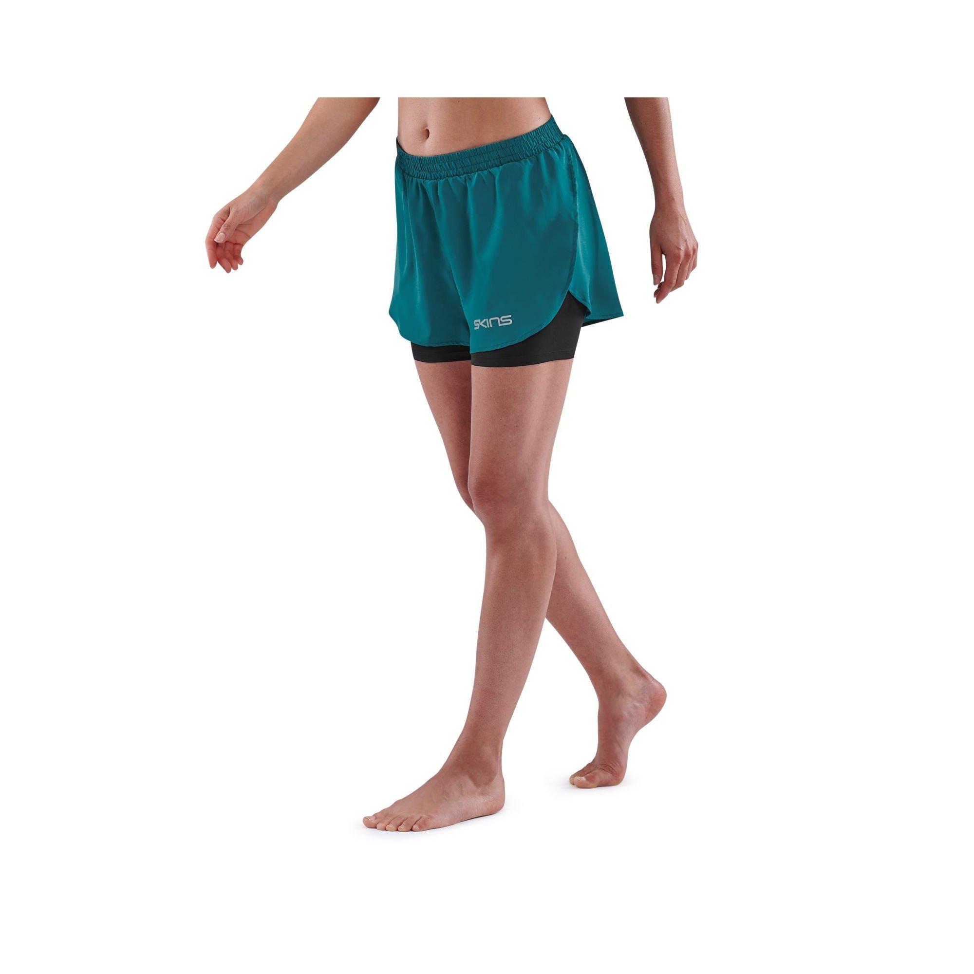 Azul-petróleo - Skins - Performance Running Shorts - 2