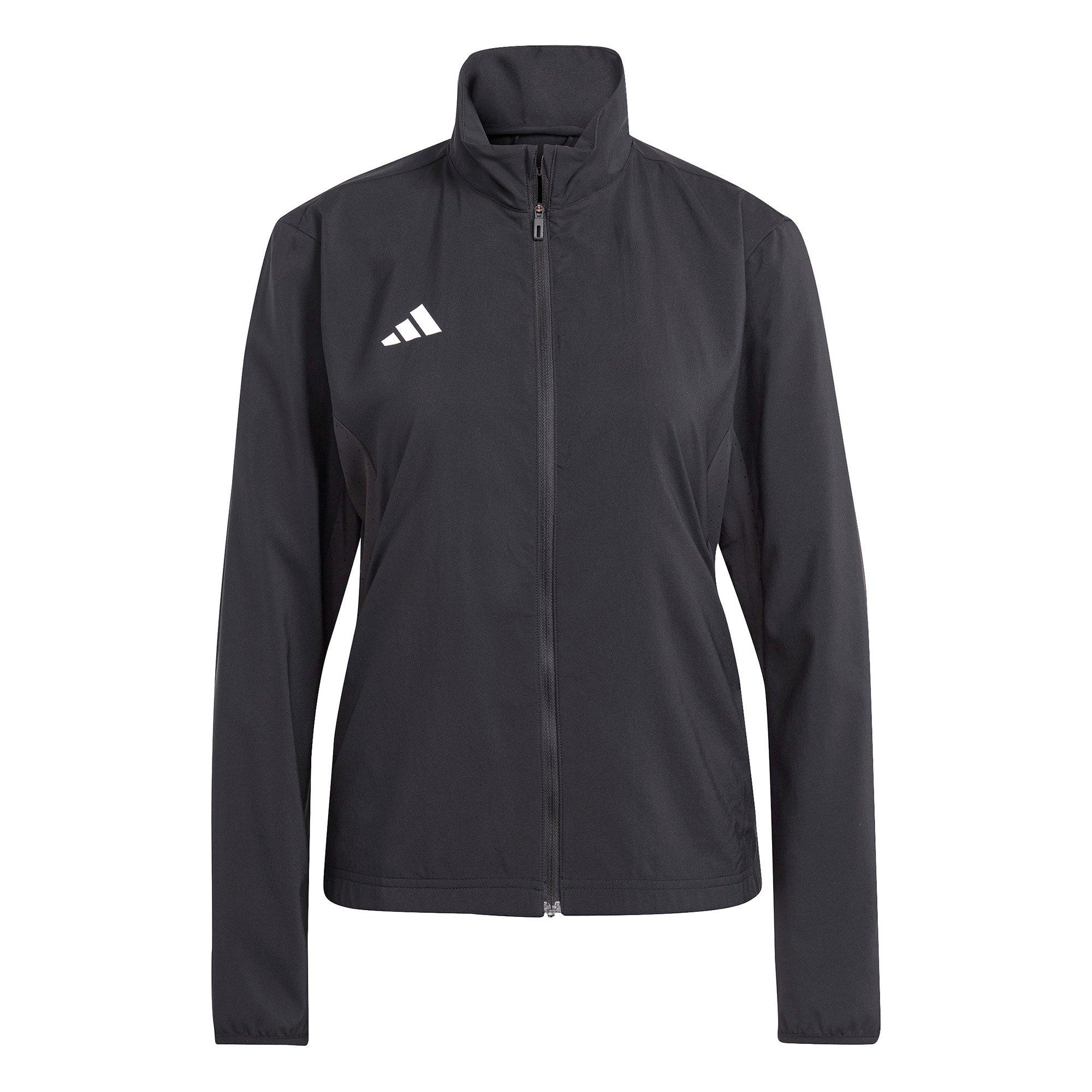 Black - adidas - Women's Adizero Essentials DWR Long Sleeve Slim Fit Performance Running Jacket - 1