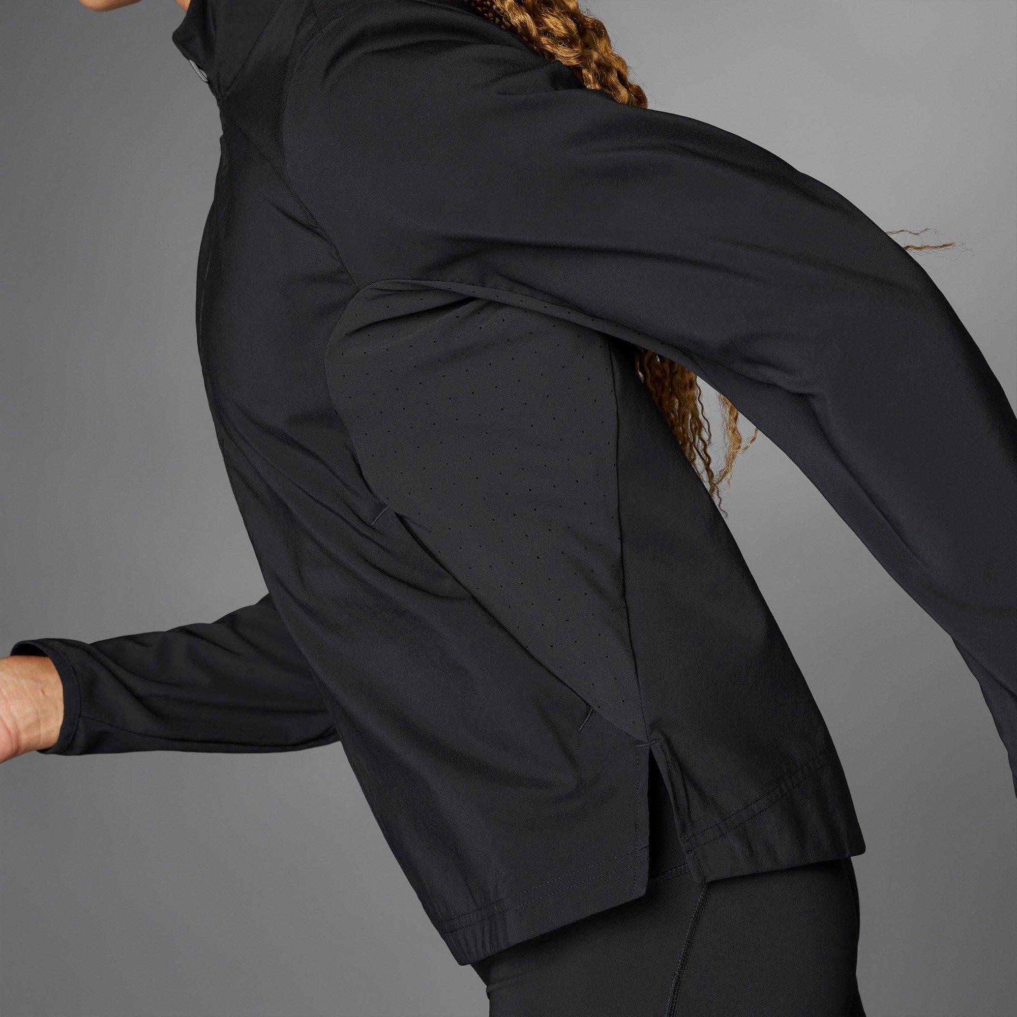 Black - adidas - Adizero Essentials DWR Long Sleeve Slim Fit Performance Running Jacket - 13