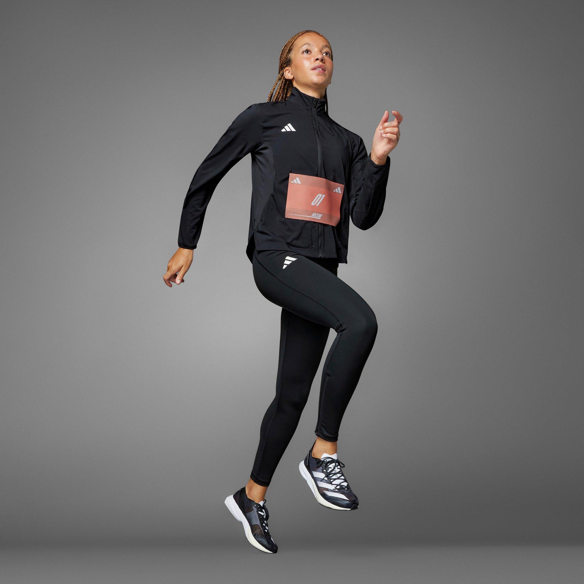 Black - adidas - Adizero Essentials DWR Long Sleeve Slim Fit Performance Running Jacket - 16