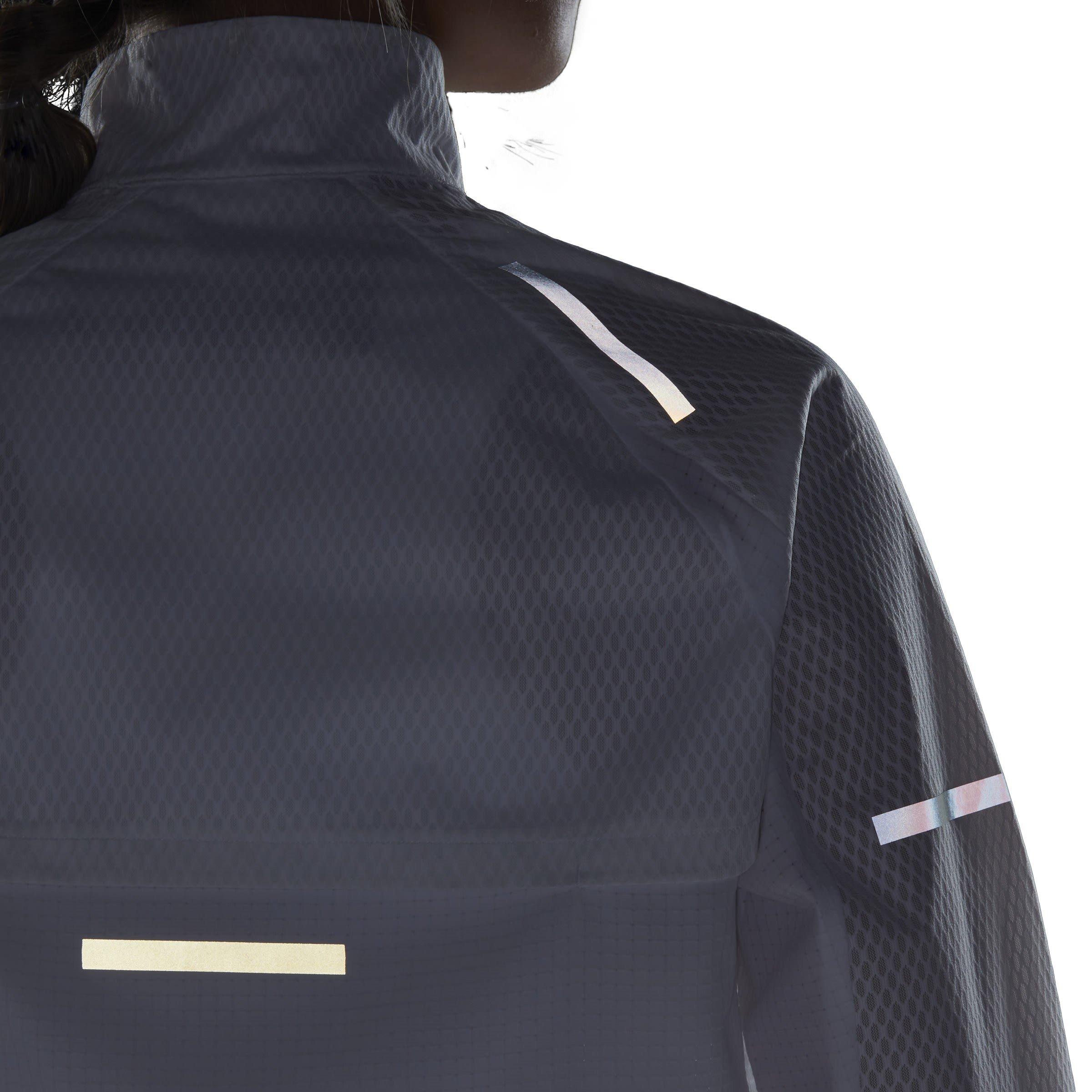 Bianco - adidas - X-City Reflect At Night Glow-in-the-Dark Mesh Long Sleeve Performance Running Jacket - 6