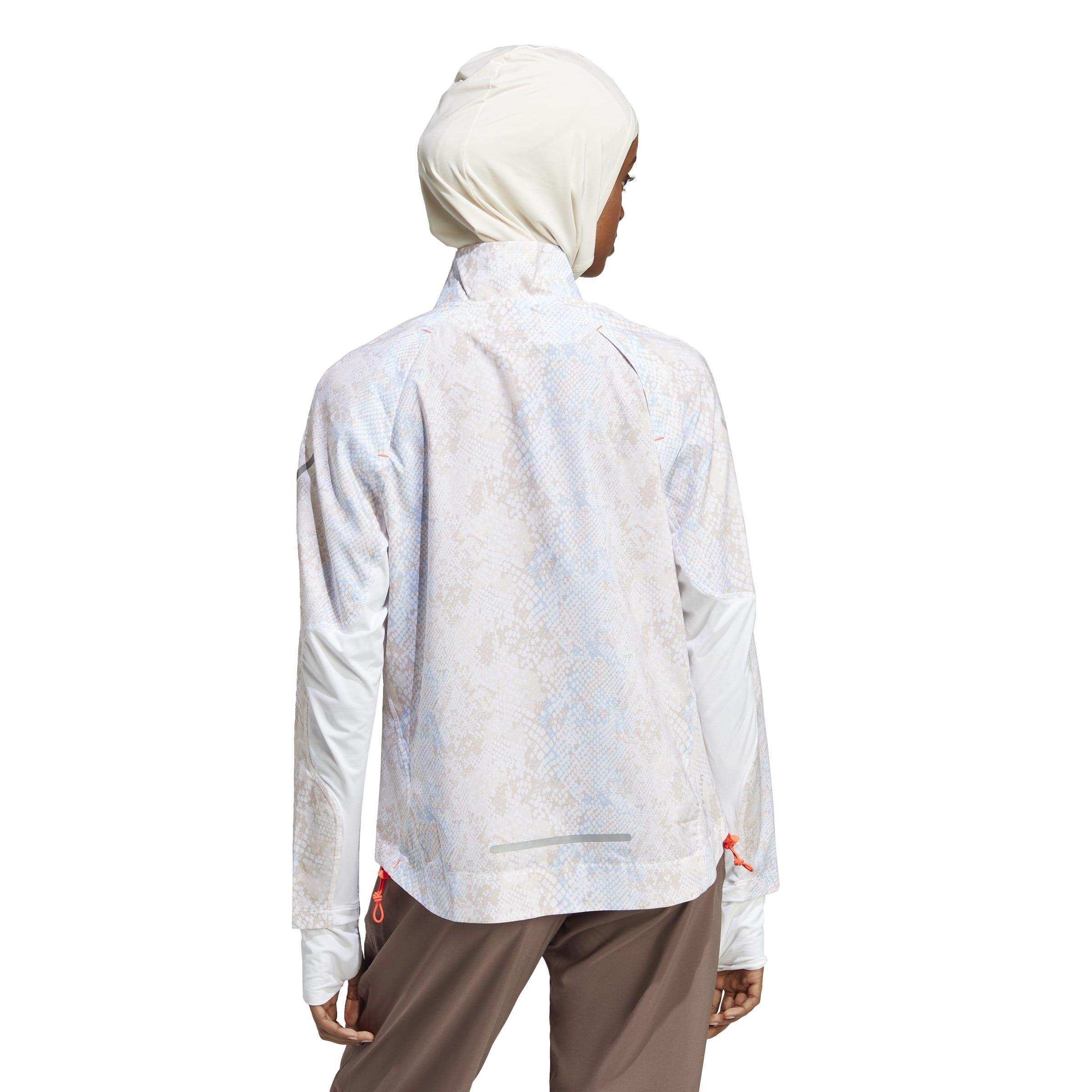 Weiß/Aluminiumoxid - adidas - Fast Running Jacket Womens - 3