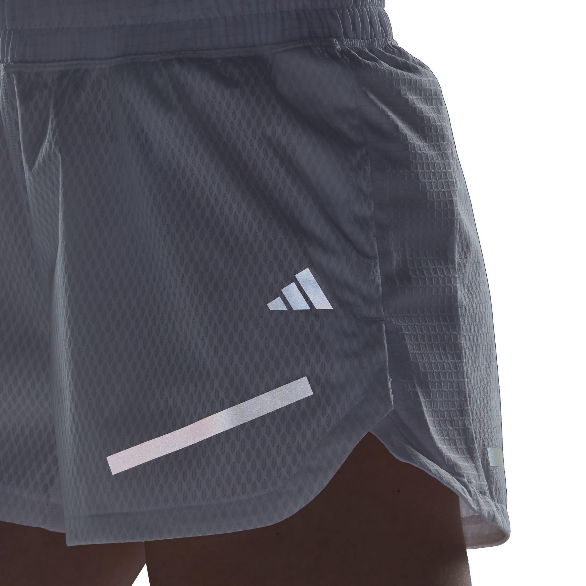 White - adidas - Reflect At Night X-City Running Shorts - 6