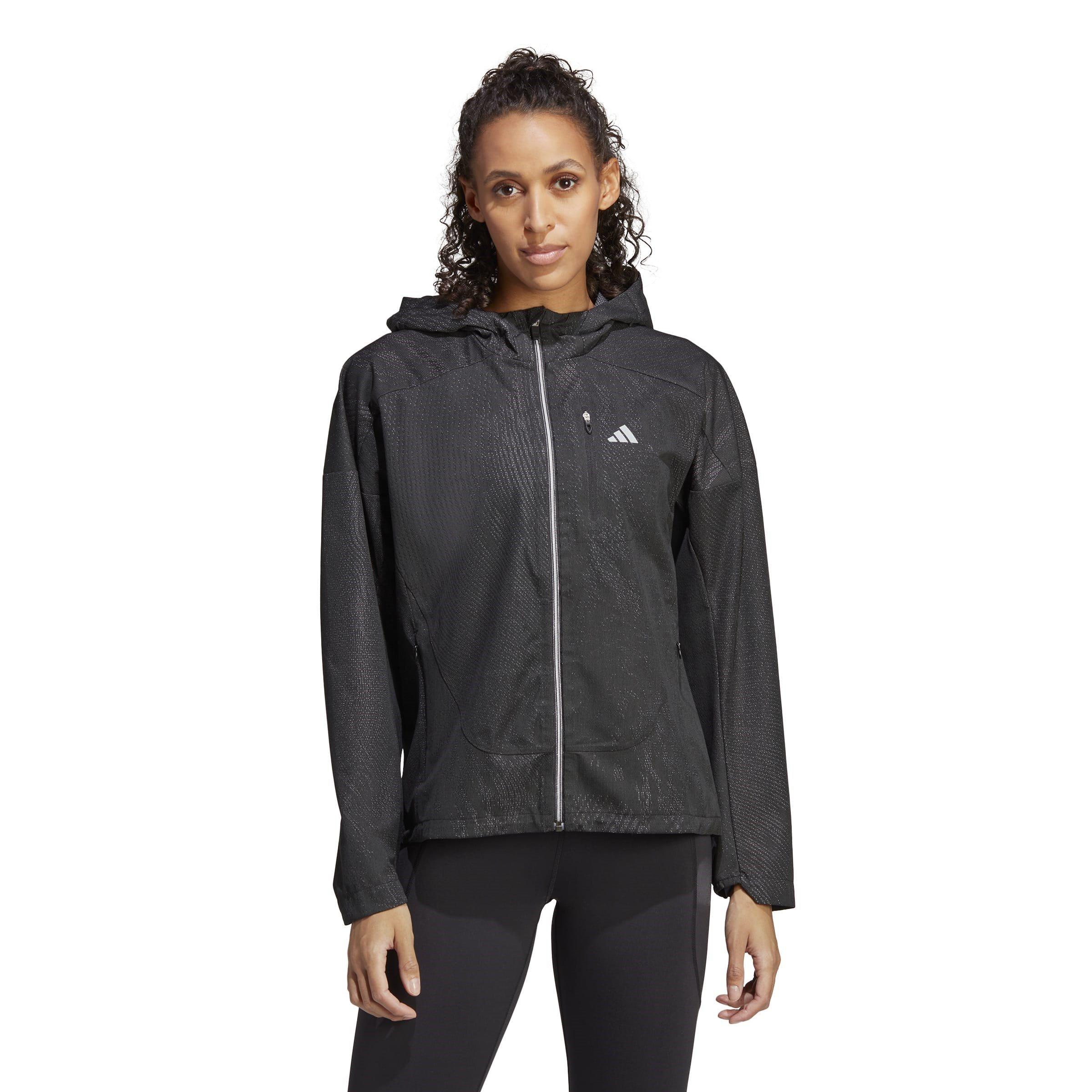 Noir - adidas - AdiZero Running Jacket Womens - 2