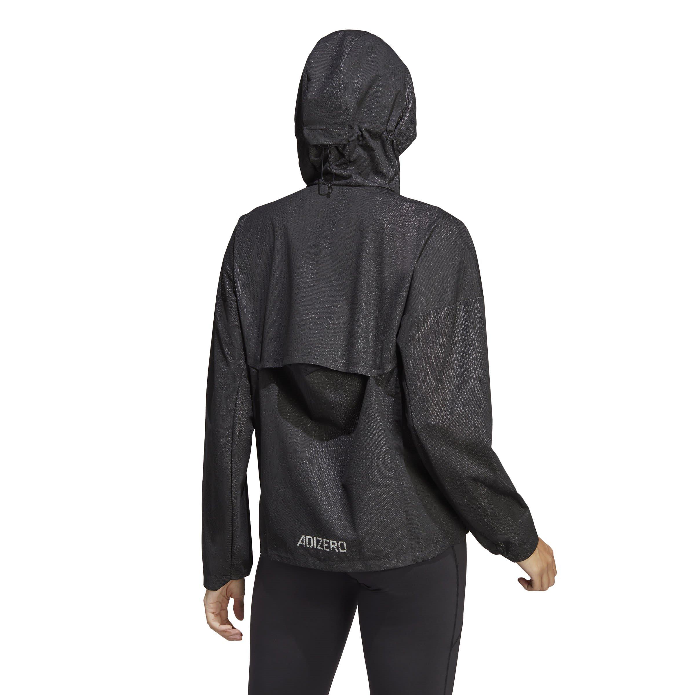 Noir - adidas - AdiZero Running Jacket Womens - 3