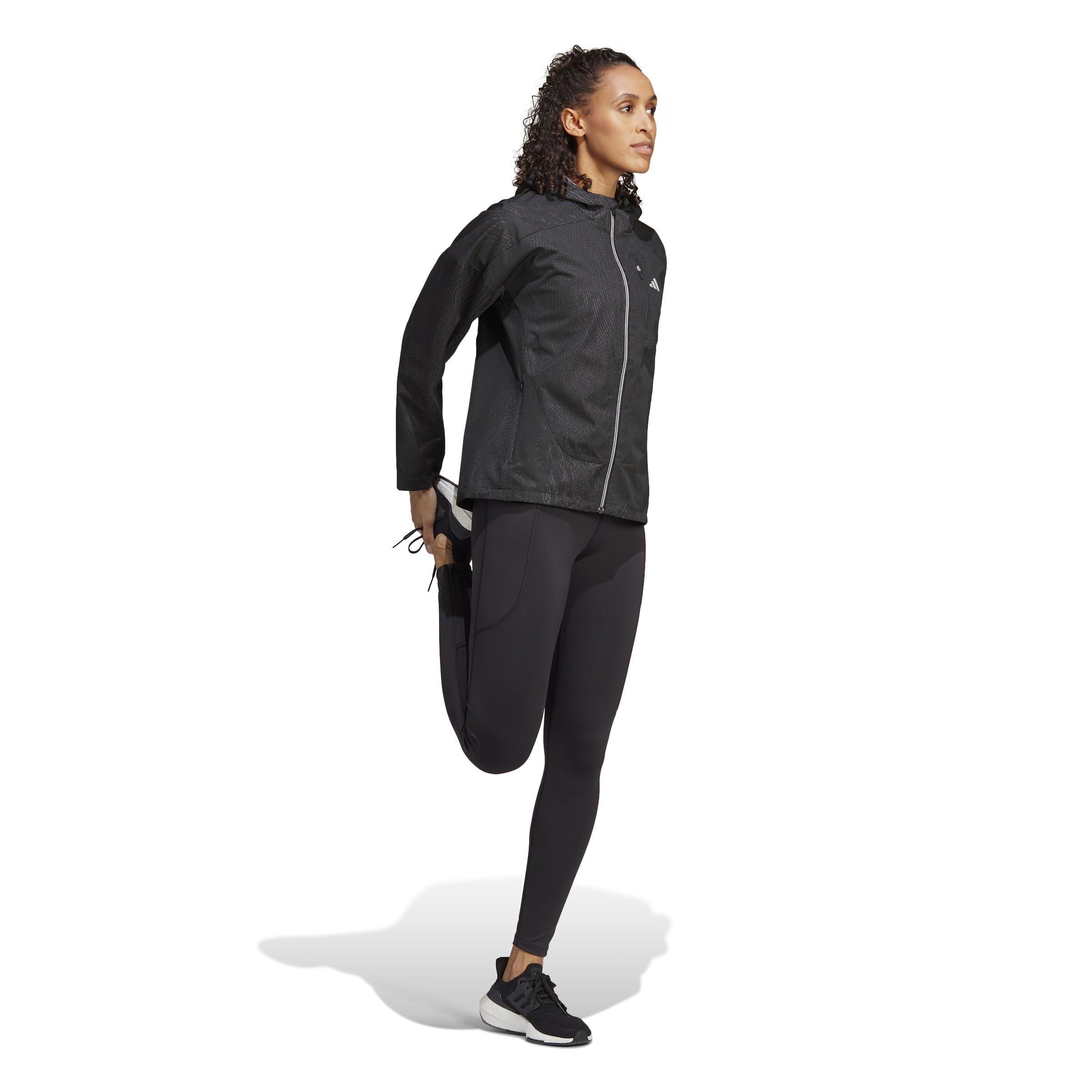 Noir - adidas - AdiZero Running Jacket Womens - 4