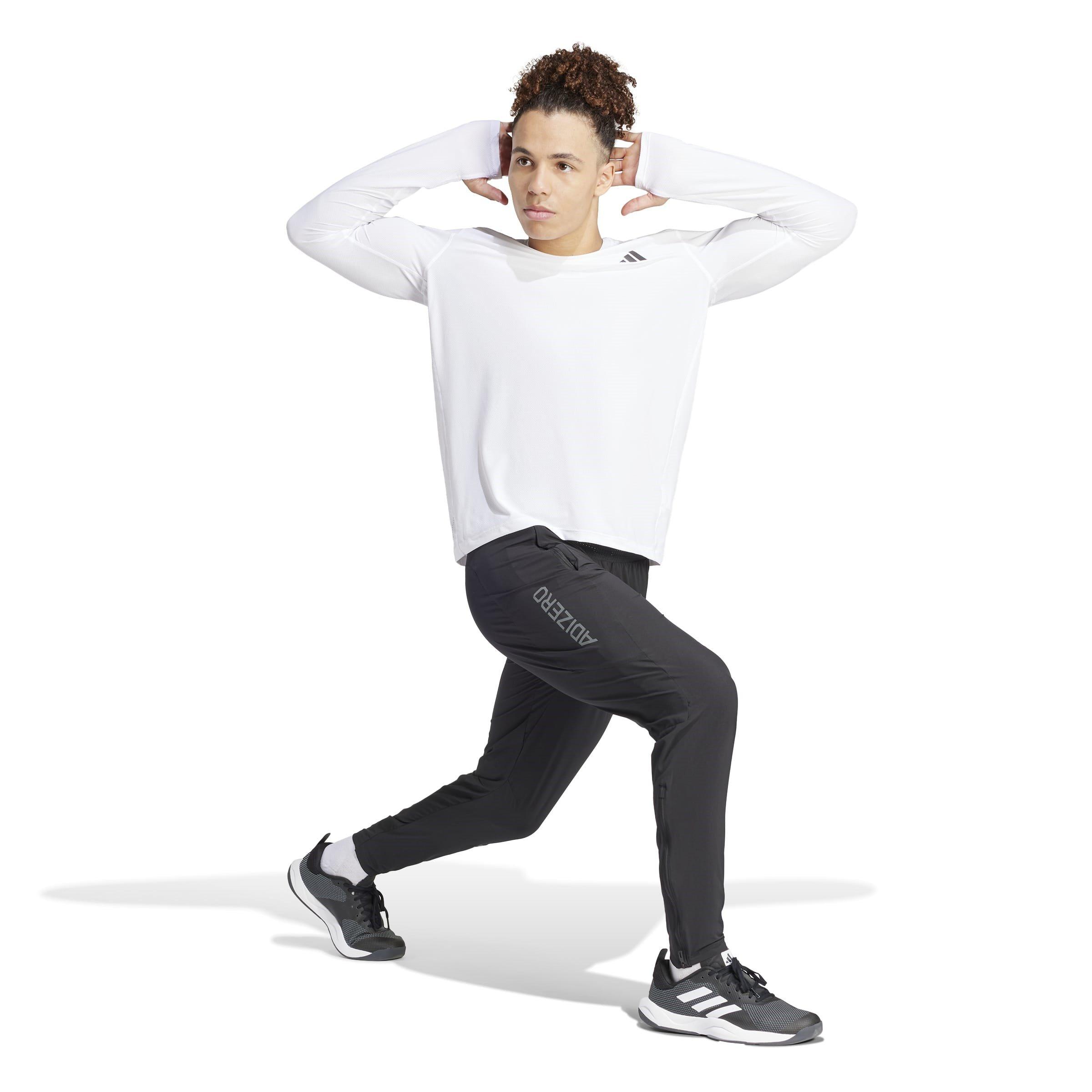 White - adidas - Own The Run Mens Long Sleeve T Shirt - 4