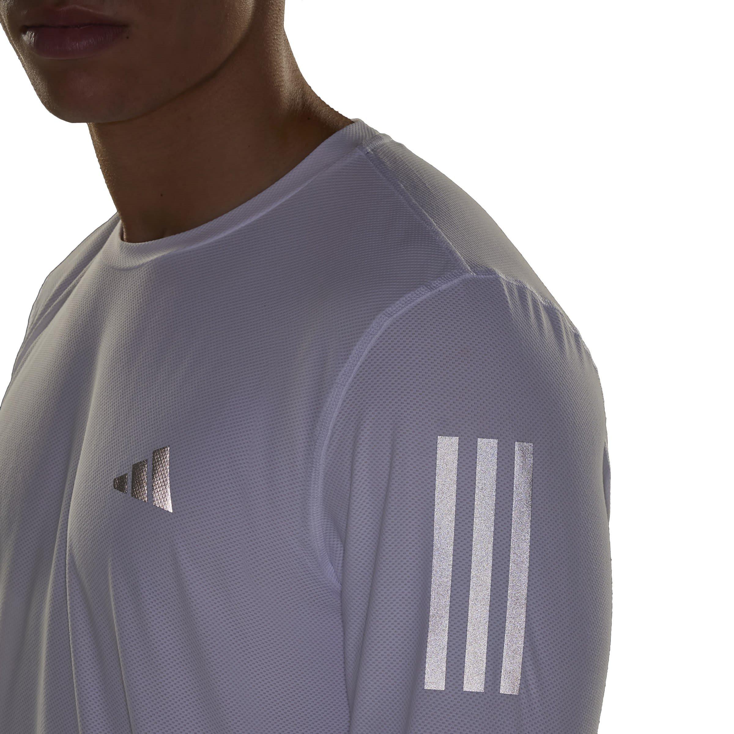 White - adidas - Own The Run Mens Long Sleeve T Shirt - 6